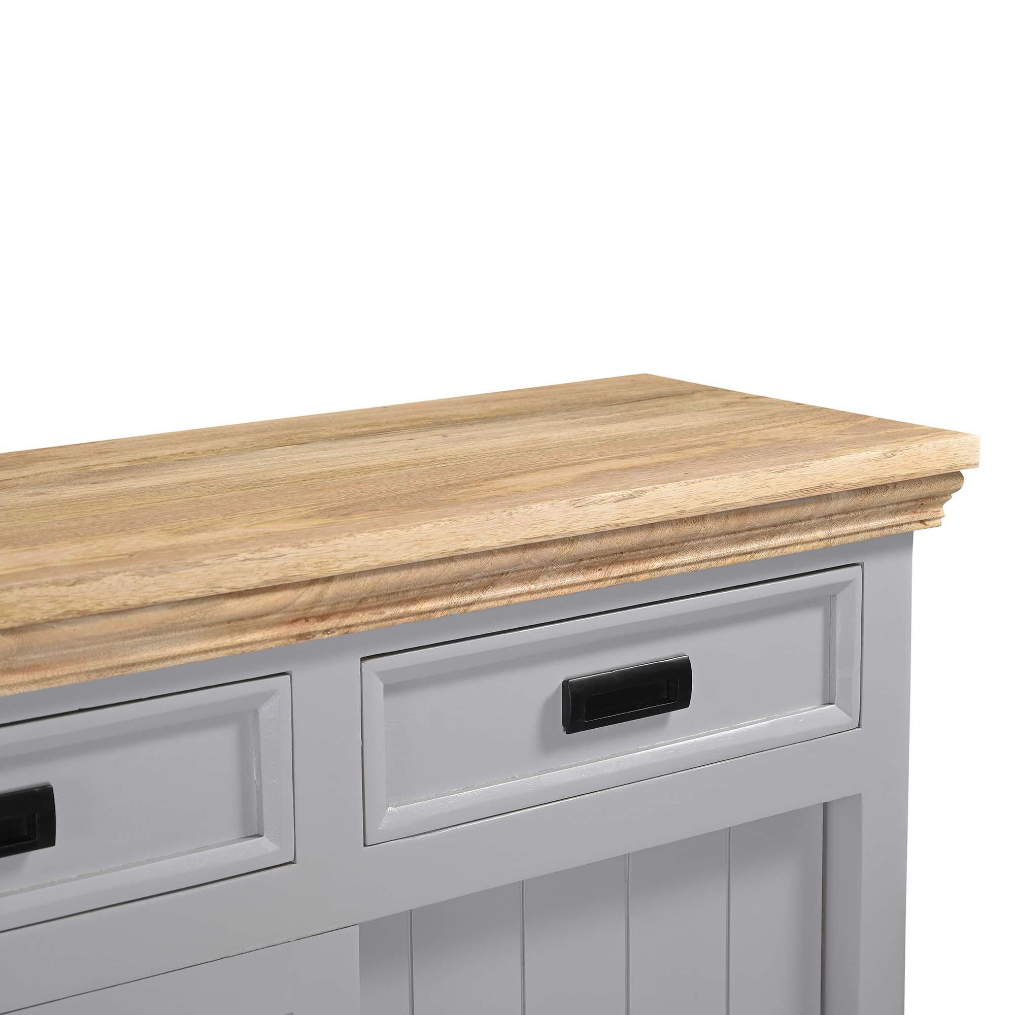 Home affaire Sideboard Alpinist Kommode Breite/Tiefe/Höhe 160/40/90 cm, mit 3 Schiebetüren, handgefertigt, Unikat-Möbel, Breite 160 cm