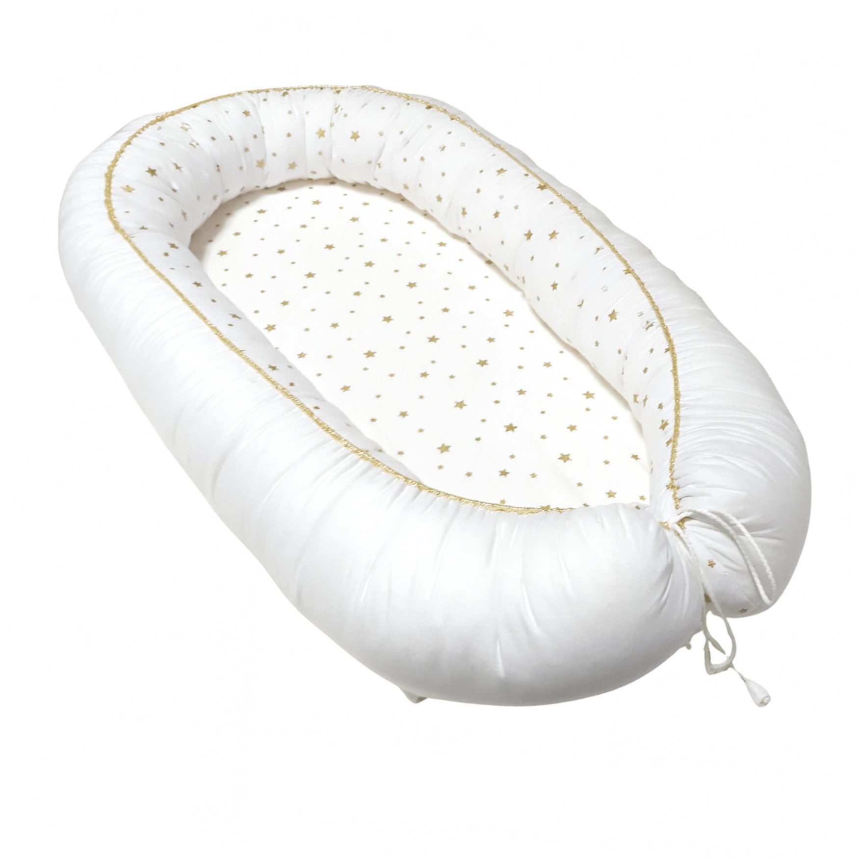 Babymajawelt Kuschelnest Babynest GLAM mit Matratze Mitwachsend, Bettverkleinerung, (SET, 1-tlg., Babynestchen verstellbar, inkl. Tragetasche), Made In EU, für den Schlaf zwischendruch, Beidseitig verwendbar