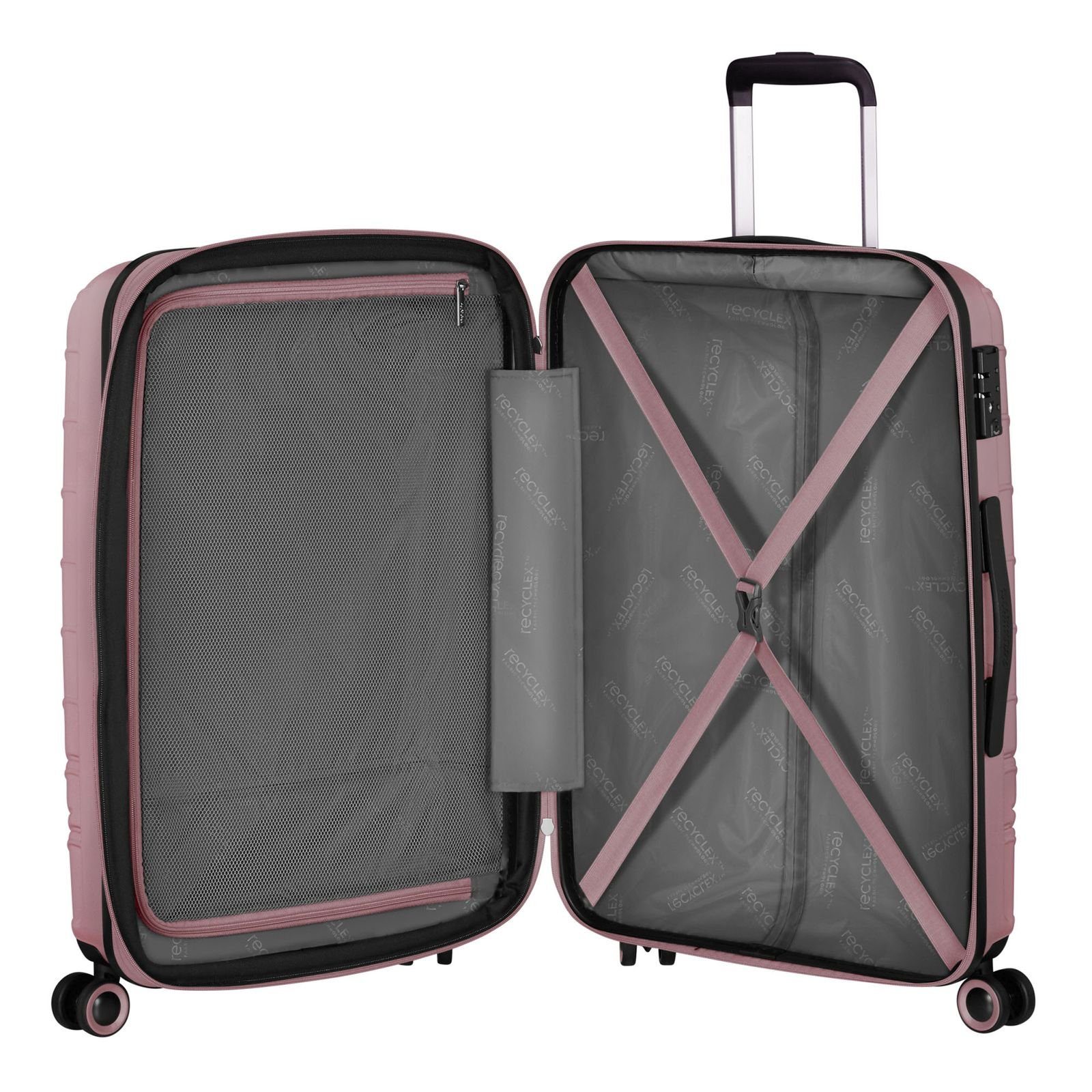 Hartschalen-Trolley Rollen Tourister® American Speedstar, Rose Gold 4