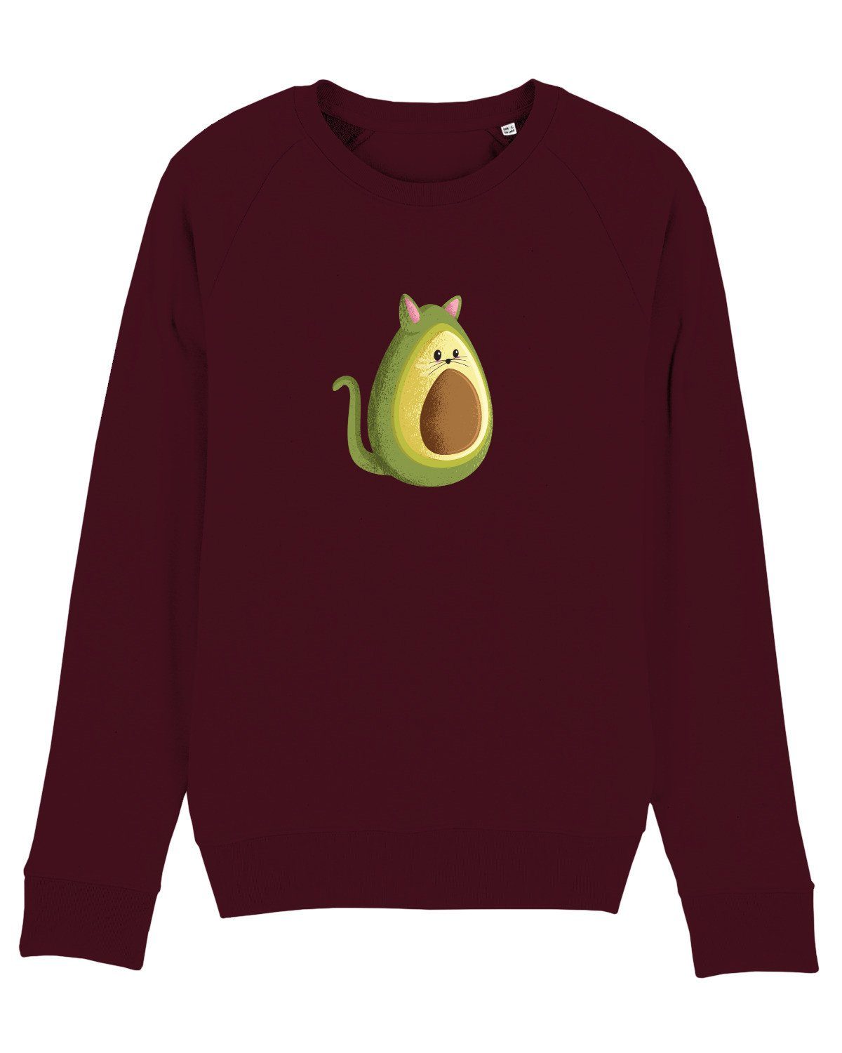 wat? Apparel Sweatshirt Avocato (1-tlg) weinrot
