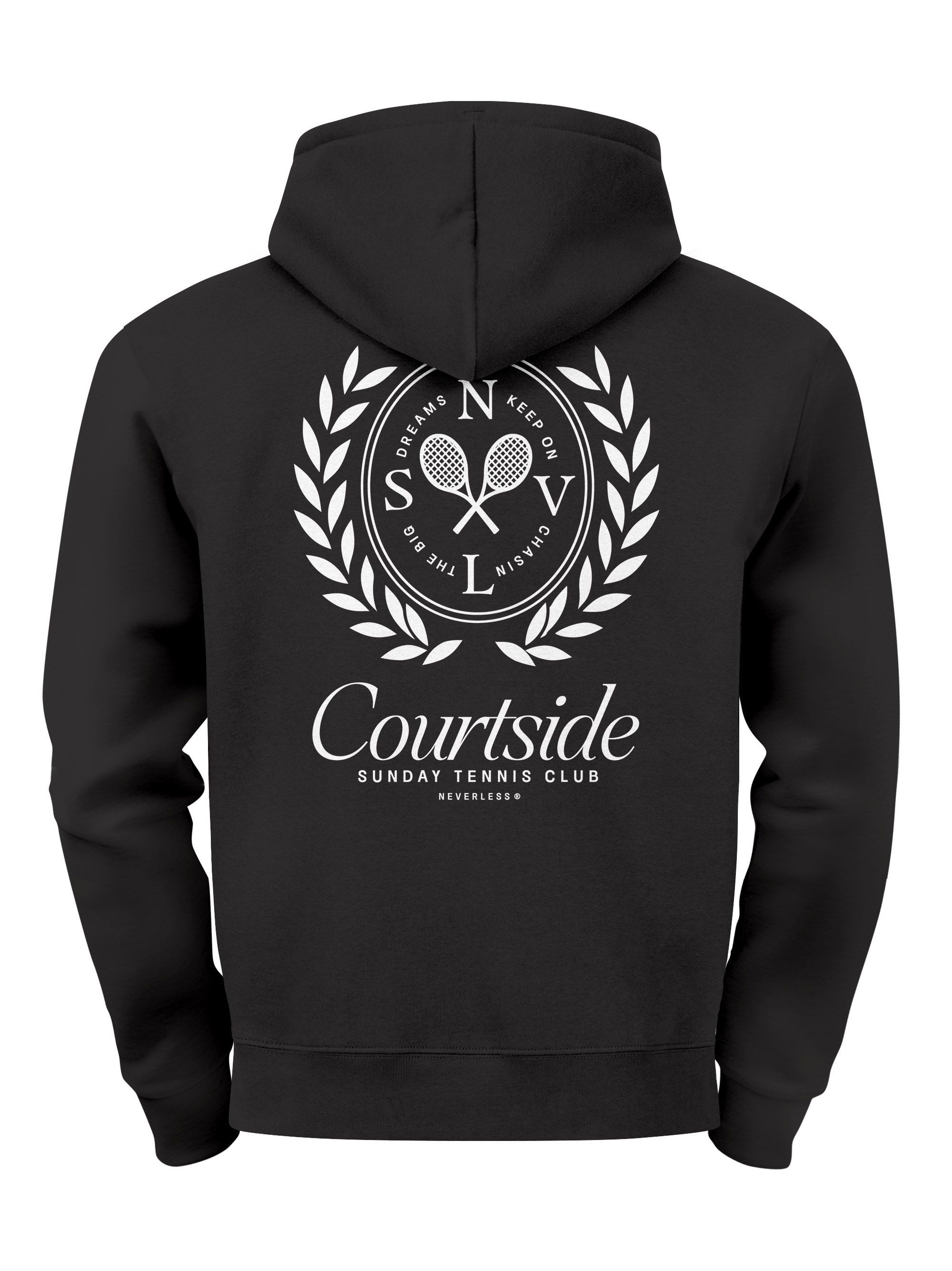 Hoodie Herren Hoodie Courtside Tennis Club, Kapuzensweatshirt mit
