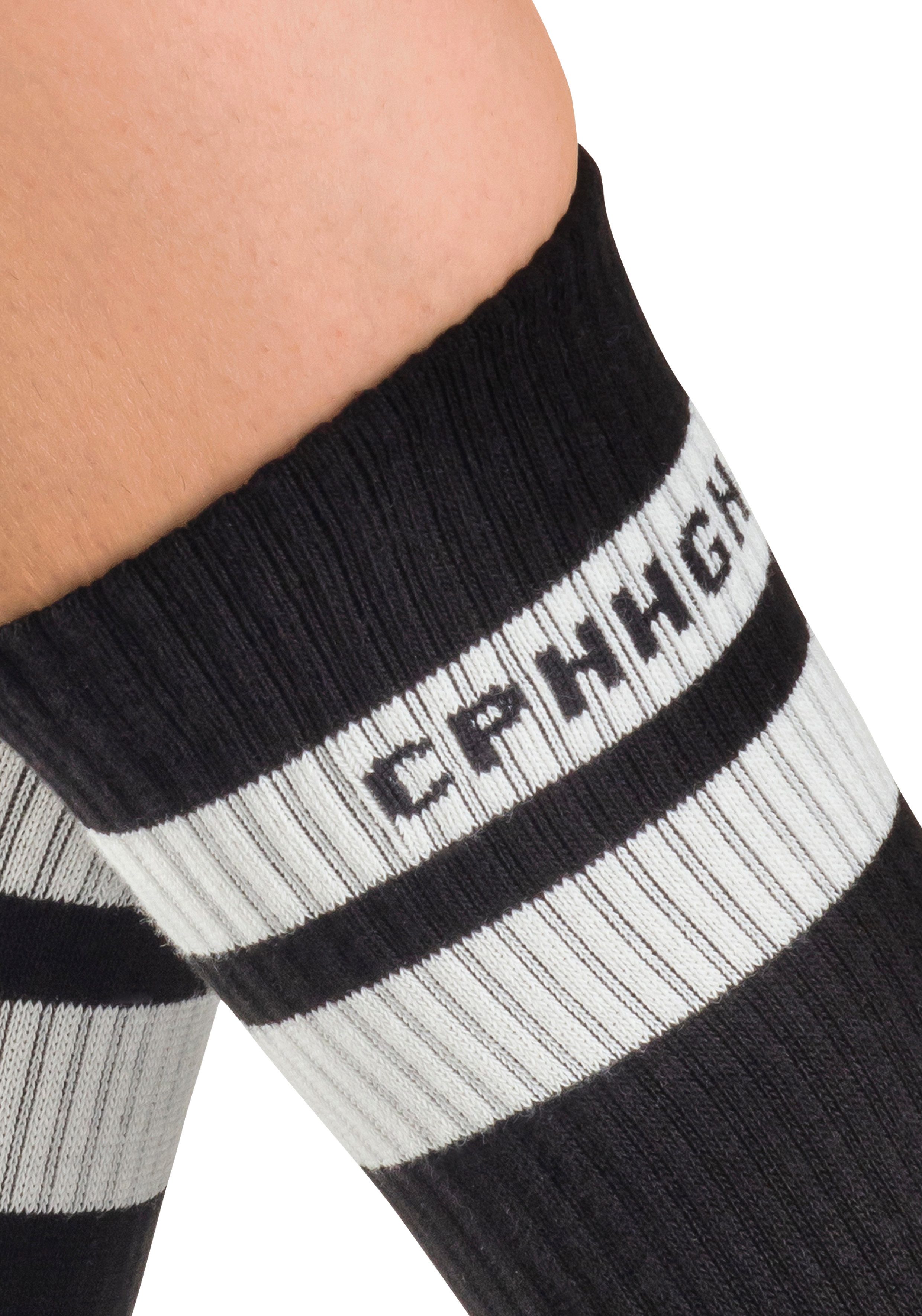 Copenhagen Studios Tennissocken (Packung, 3-Paar) mit Streifendesign und Vollfrottee