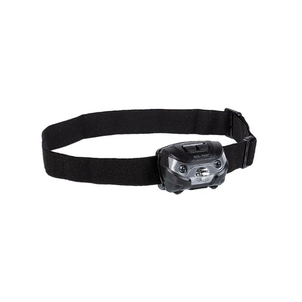 Mil-Tec LED Stirnlampe KOPFLAMPE ® (CREE XPE) SCHWARZ