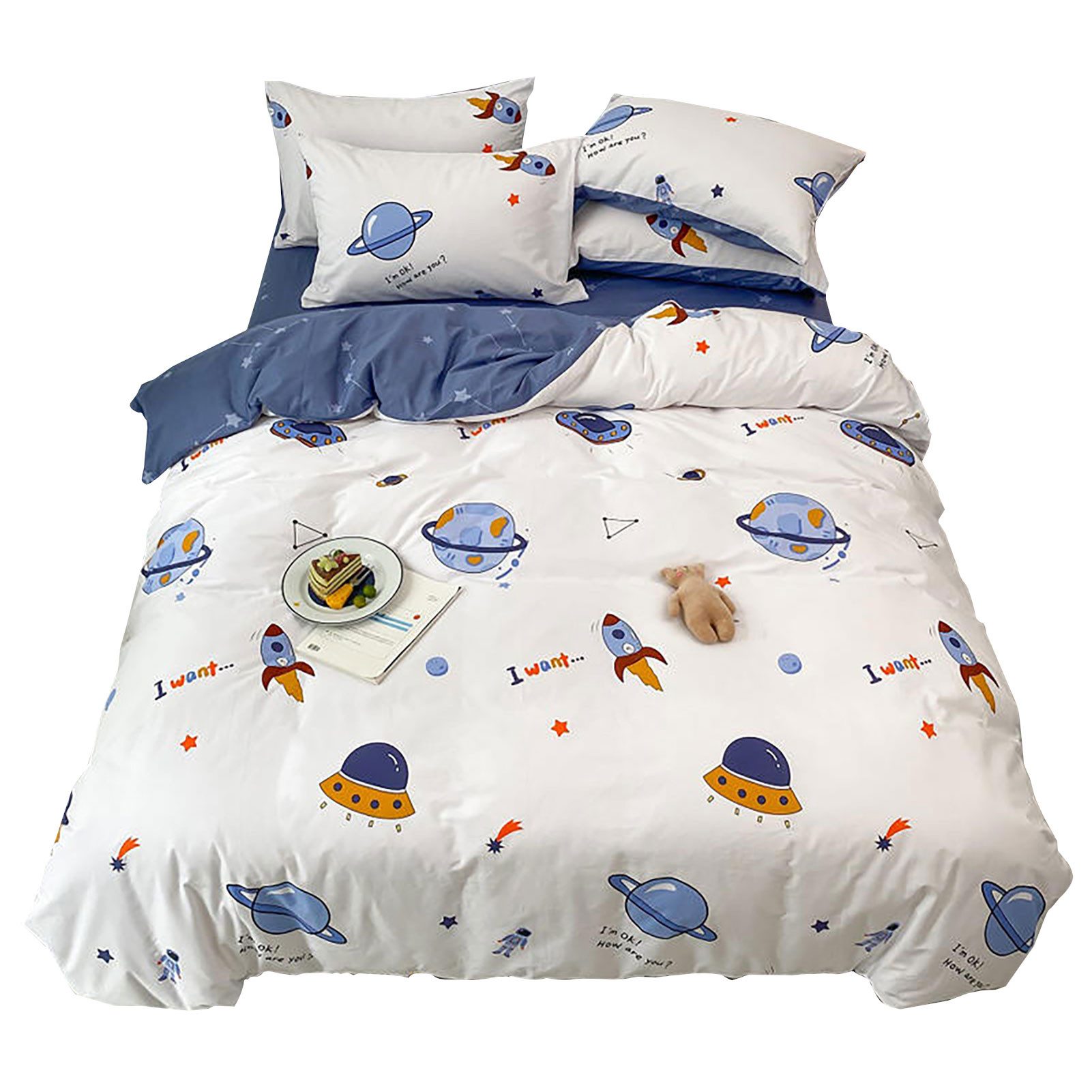 KEAYOO Bettwäsche TKLX, Baumwolle, 2 teilig, 100% Baumwolle Kinderbettwäsch günstig online kaufen