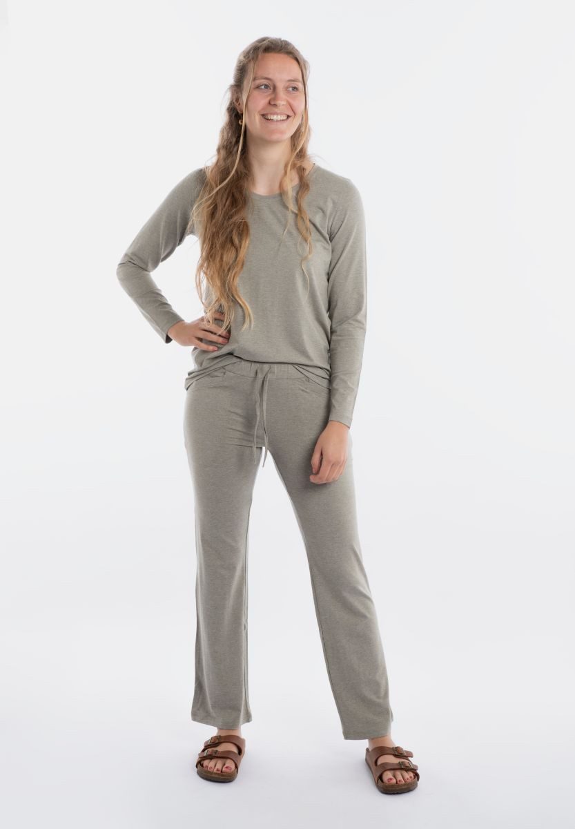 Knit Factory Strickpullover Lily Shirt Urban Green XL Langen Ärmeln (1-tlg)