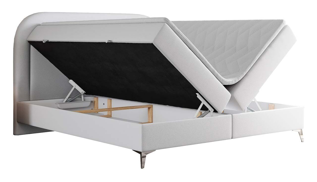 MÖBEL Boxspringbett MKS Doppelbett EIRA, mit zum Schlafzimmer, Stauraum, Multipocket-Matratze