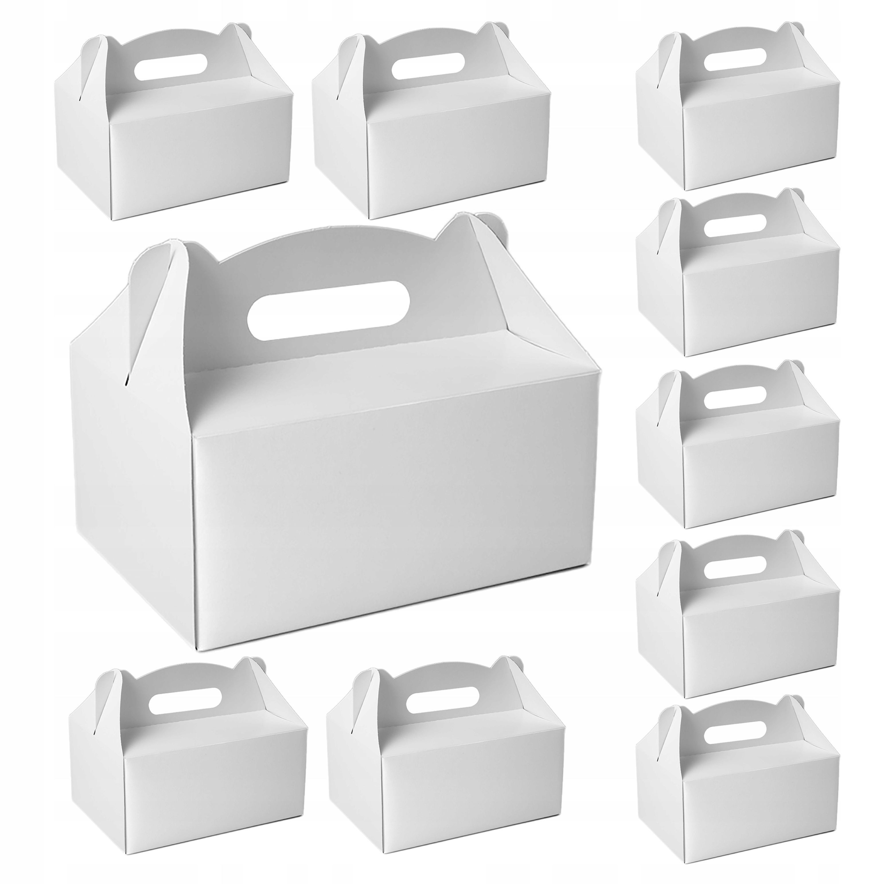 Festivalartikel Herzkuchenform Kuchenschachtel Weiß 10 Stk Hochzeit Taufe Kommunion stabil, (1-tlg)