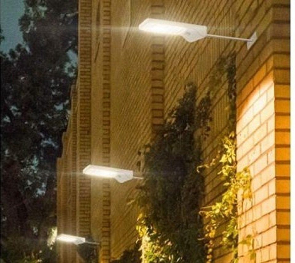 Onestyle LED fest Terasse Garten, Solar integriert, LED Tageslichtweiß, m.48 Solarleuchte für den u.Bewegungssensor, LED LED´s Beleuchtung