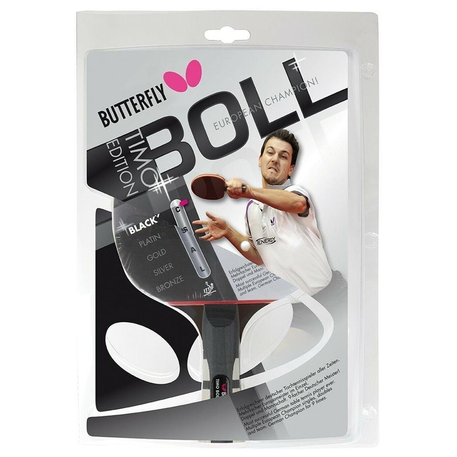 Butterfly Tischtennisschläger Timo Boll Black - 85030, Tischtennis Schläger Racket Table Tennis Bat