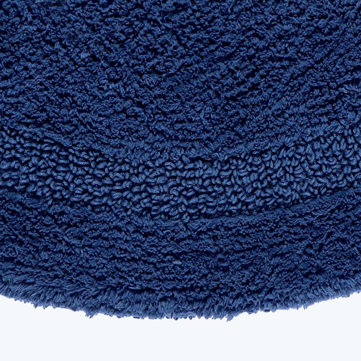 Homescapes Badematte Runde Battematte dunkelblau 80 günstig online kaufen
