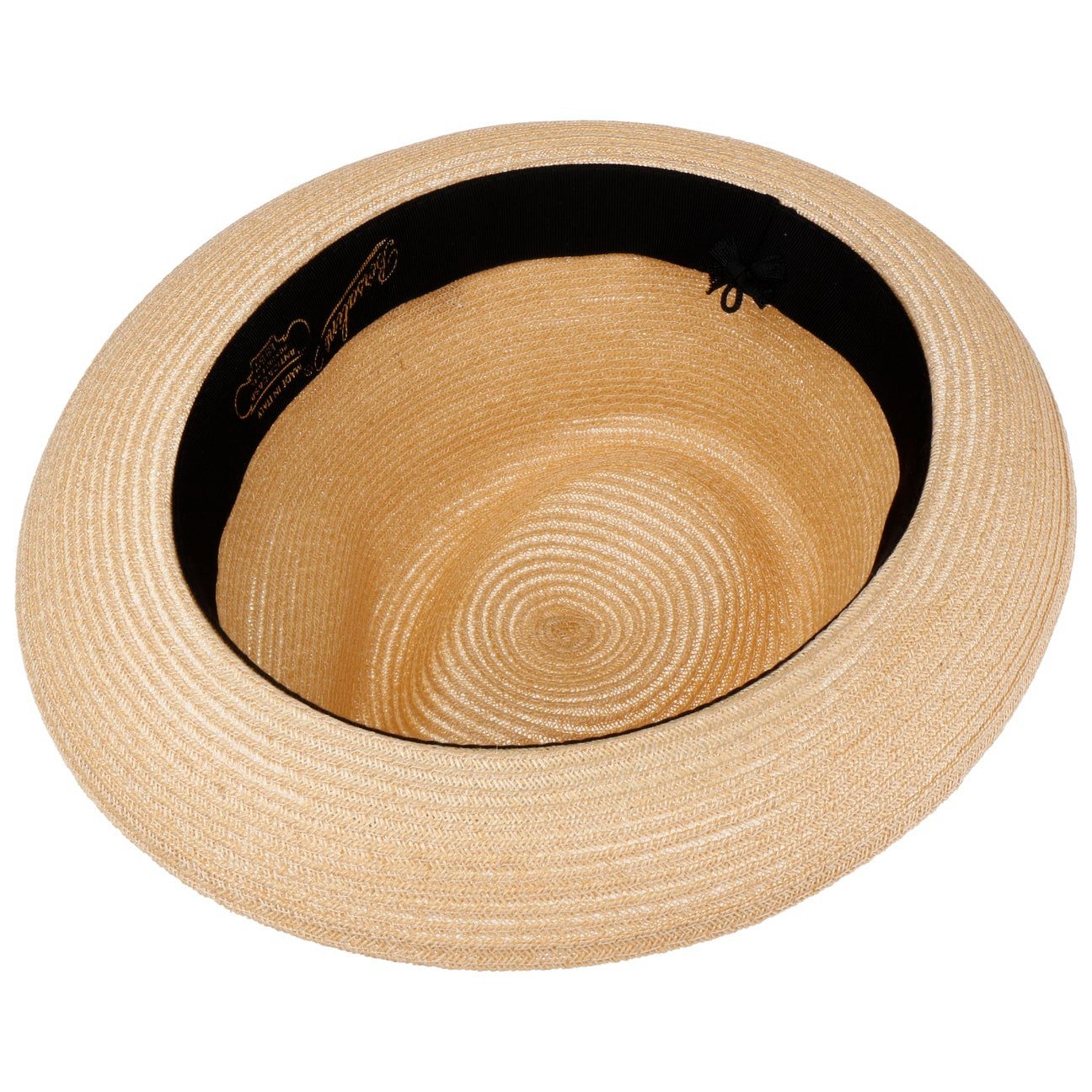 Borsalino Sonnenhut (1-St) Strohhut mit Ripsband, Made in Italy