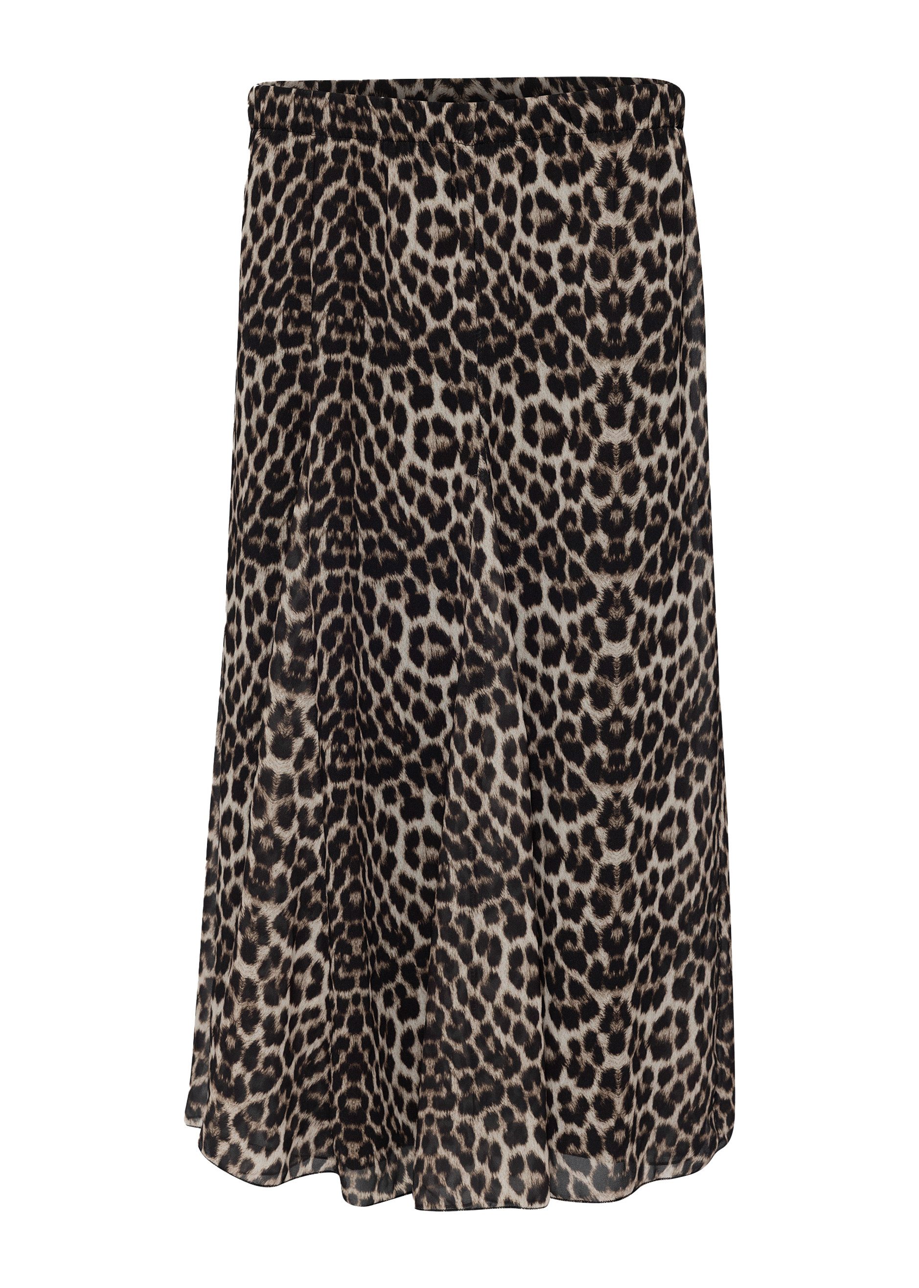 SASSYCLASSY Midirock Langer Chiffon Rock für Damen Maxi Rock mit fließendem Schnitt und Futter aus Viskose Jersey
