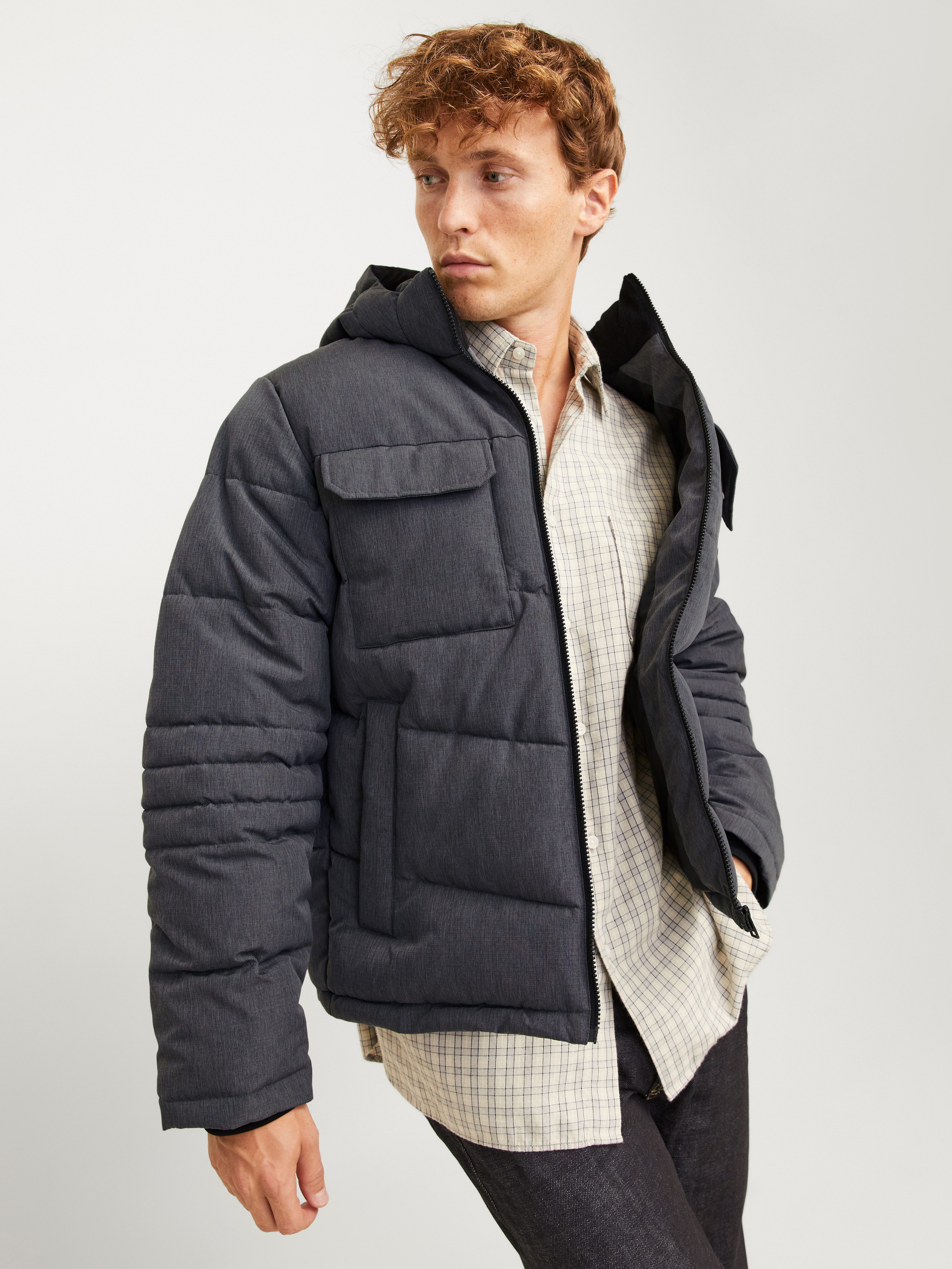 Jack Jones Steppjacke JJBUILD PUFFER JACKET, Aus pflegeleichtem