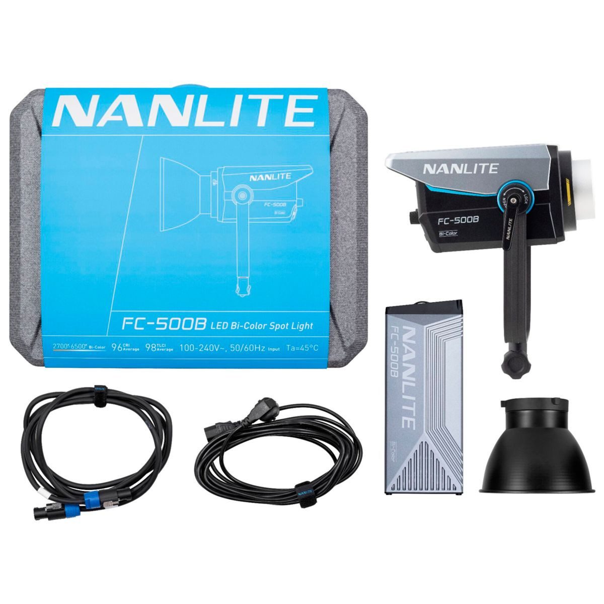 Nanlite LED Studiobeleuchtung FC-500B Bi-Color Reportage-Studio-Scheinwerfer