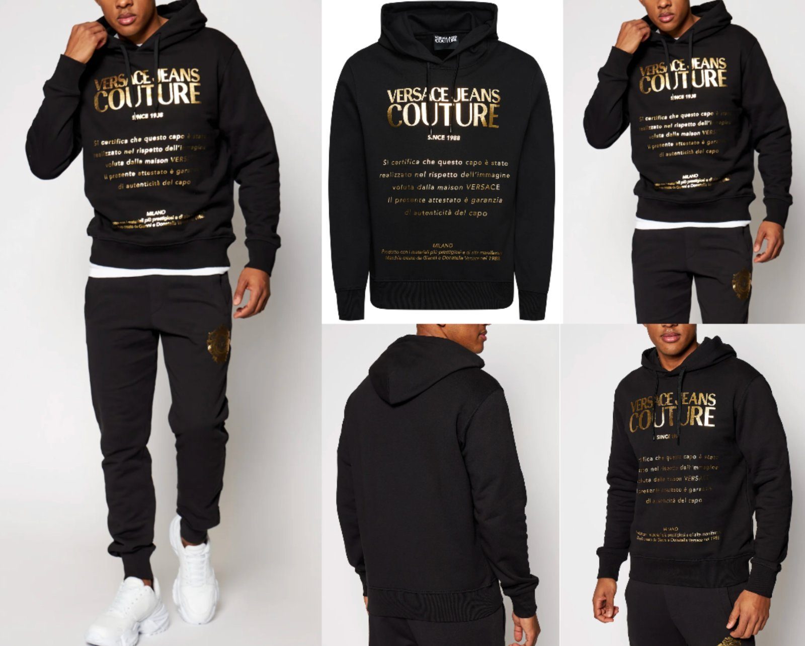 Versace Sweatshirt VERSACE JEANS COUTURE GOLD Hoodie Sweater Sweatshirt Pullover Hut Pull