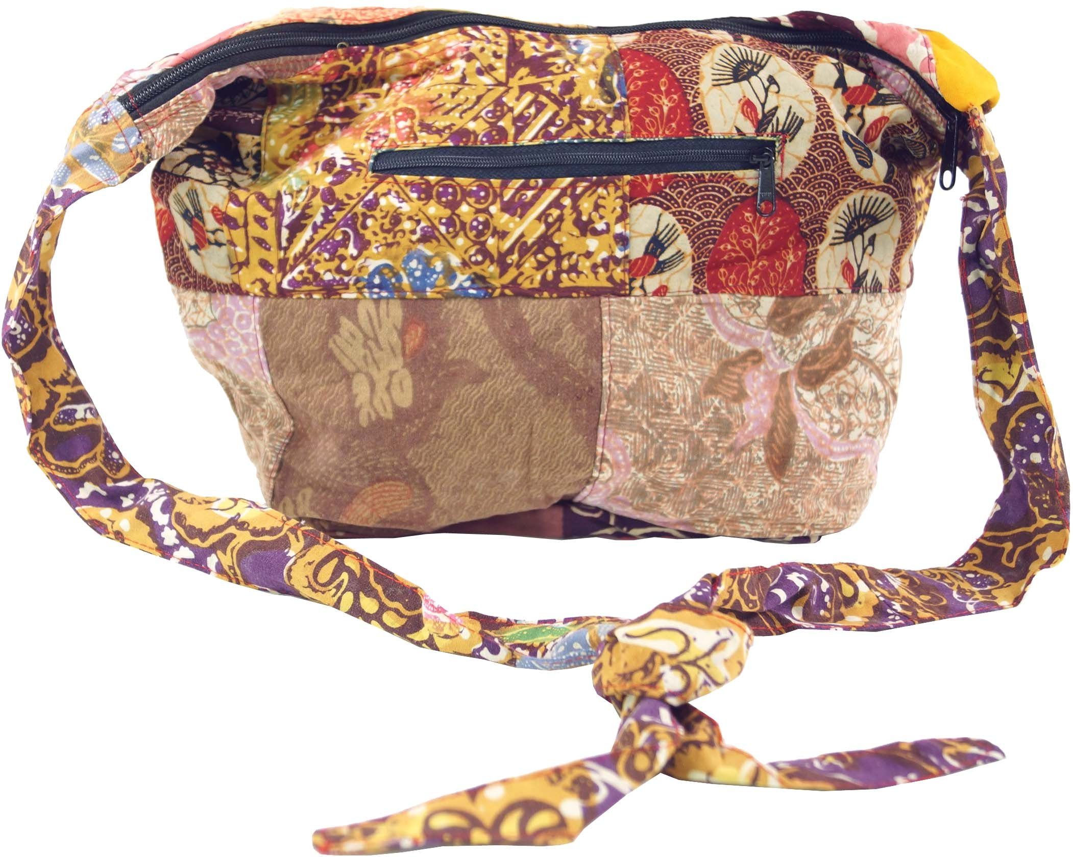 Guru-Shop Schultertasche Patchwork Batik Beutel, Sadhu günstig online kaufen