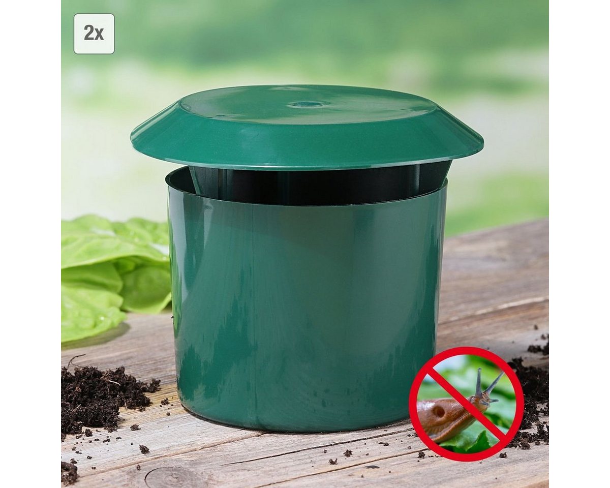 Thumbnail - Gravidus Schneckenzaun 2er Set Schneckenfalle Schneckeneimer Falle Schnecke Fänger