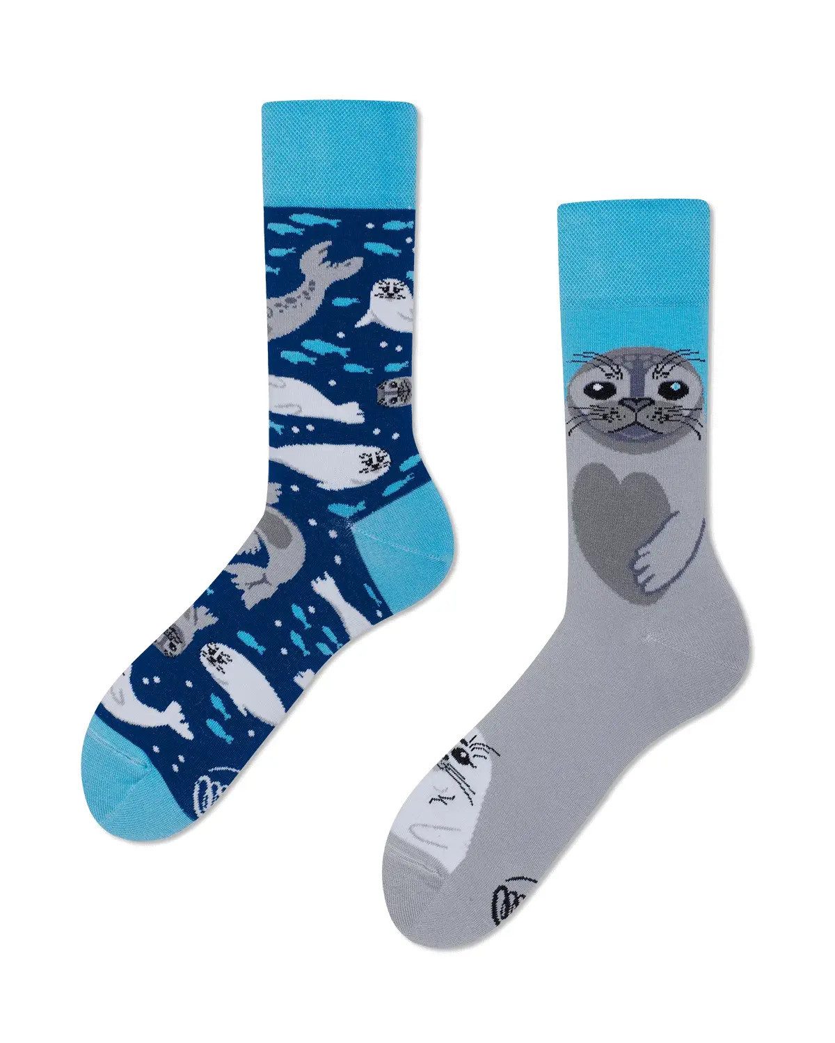 Many Mornings Freizeitsocken Many Mornings Save The Seals (1 Paar, 1-Paar, 1 Paar) immer ein dismatching Paar