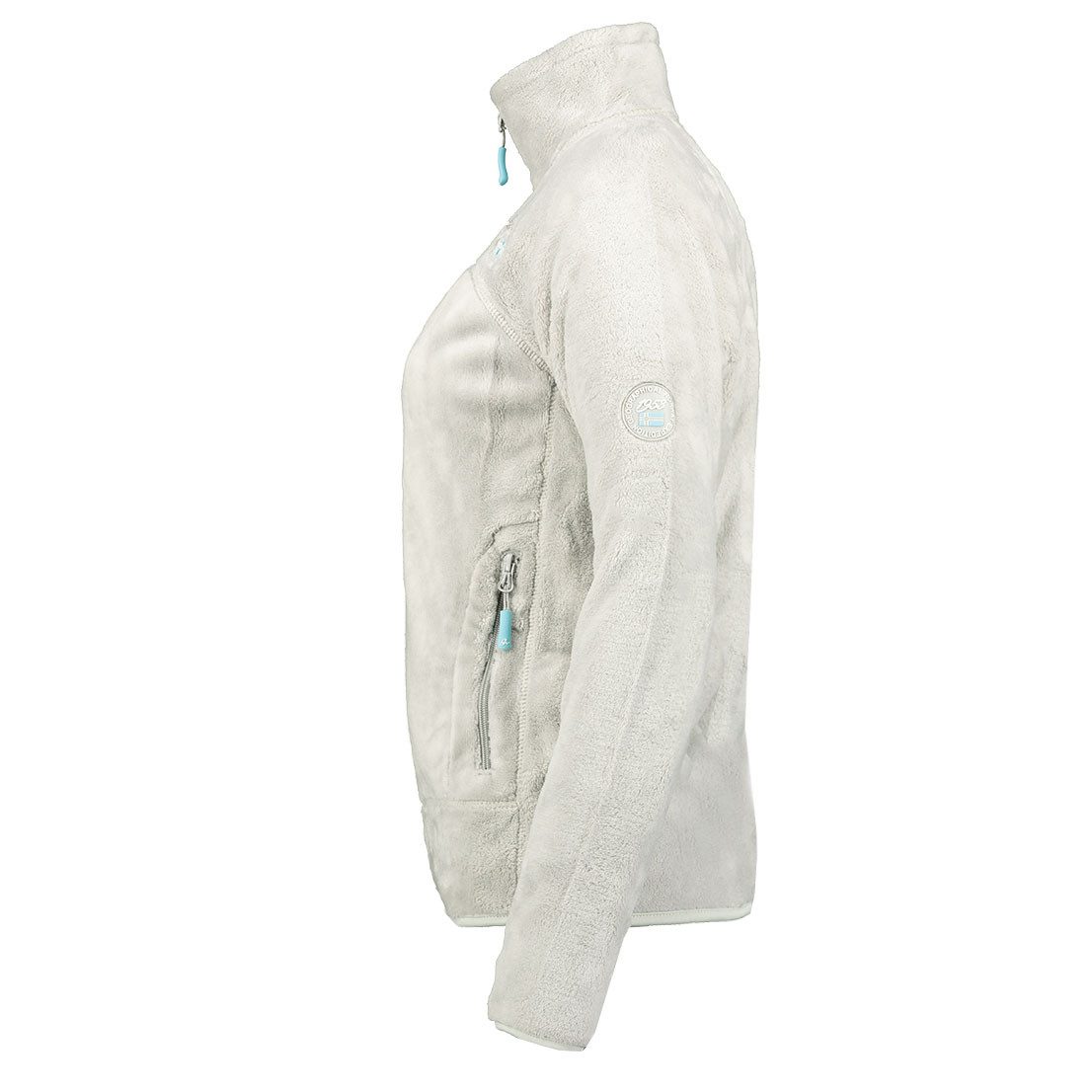 Geographical Norway Fleecejacke Geographical Norway Ursula Damen Fleece Jacke Sweatjacke Hellgrau XL