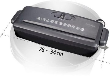 Hama Aktenvernichteraufsatz "Mini S6", Schredder mit Sicherheitsstufe P1