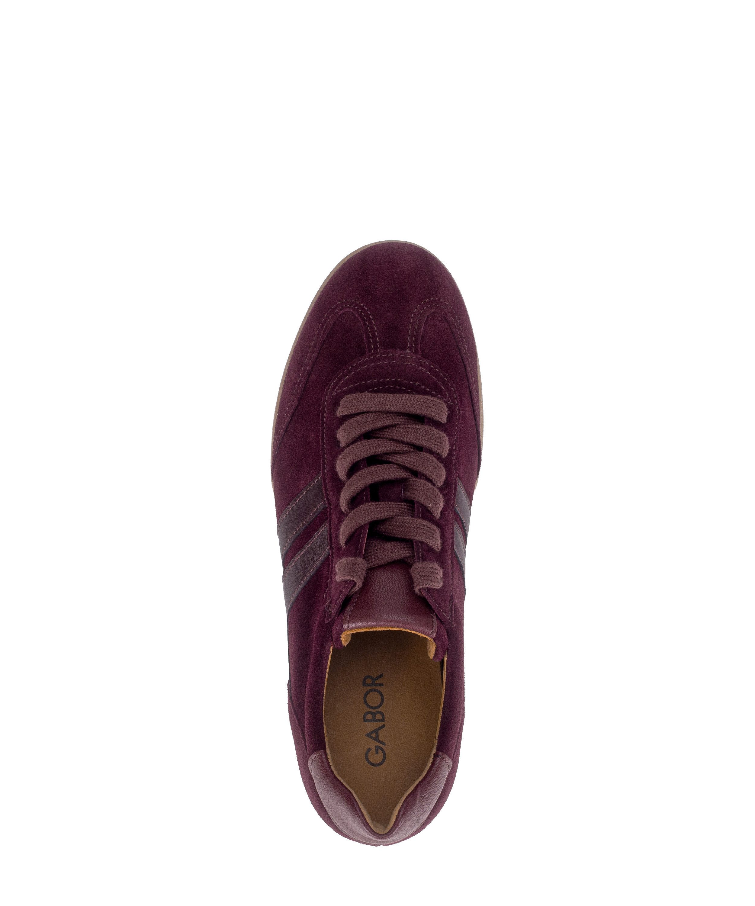 Gabor Sneaker Freizeitschuh, Halbschuh, Schnürer, Kontrastbesatz in Metallic-Optik