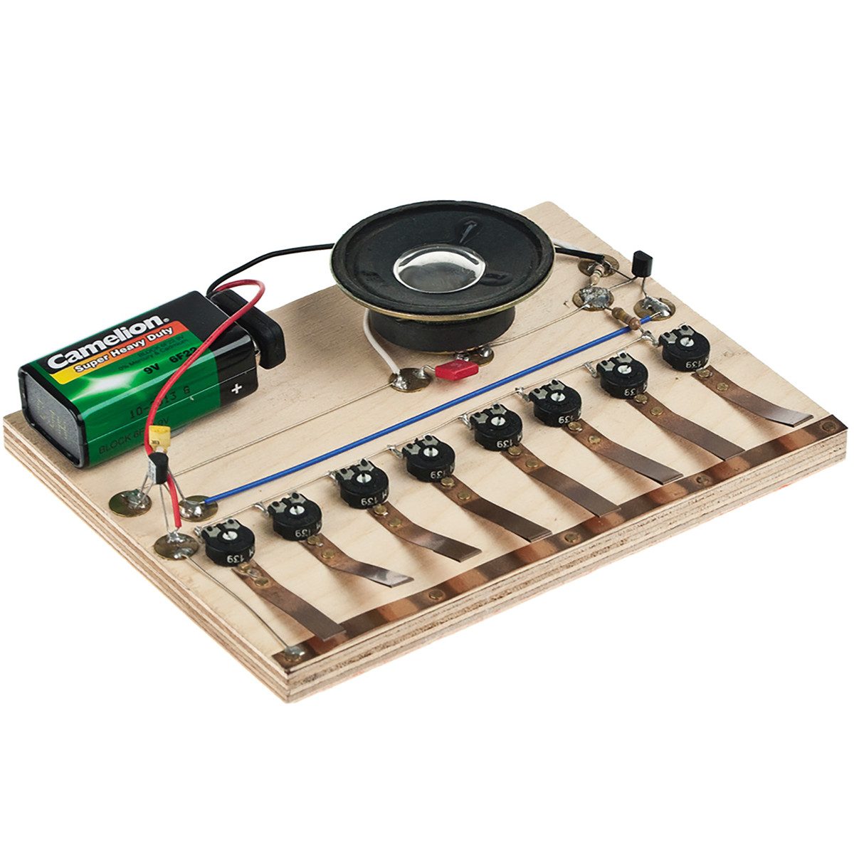 matches21 HOME & HOBBY Miniatur-Orgel Elektronik Bausatz 12 J. Holzbaukasten