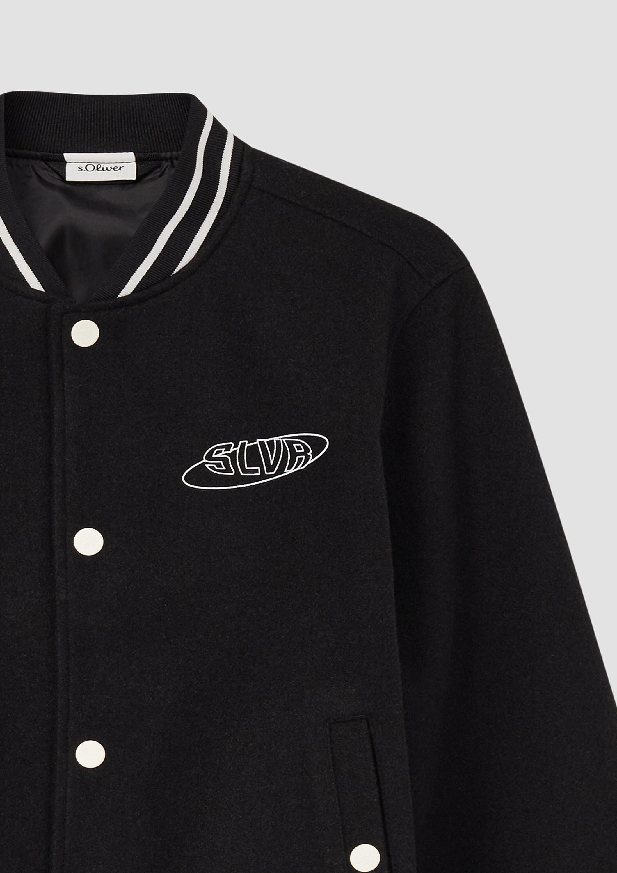 s.Oliver Funktionsjacke Indoor-Jacke College-Jacke mit Kontrastdetails