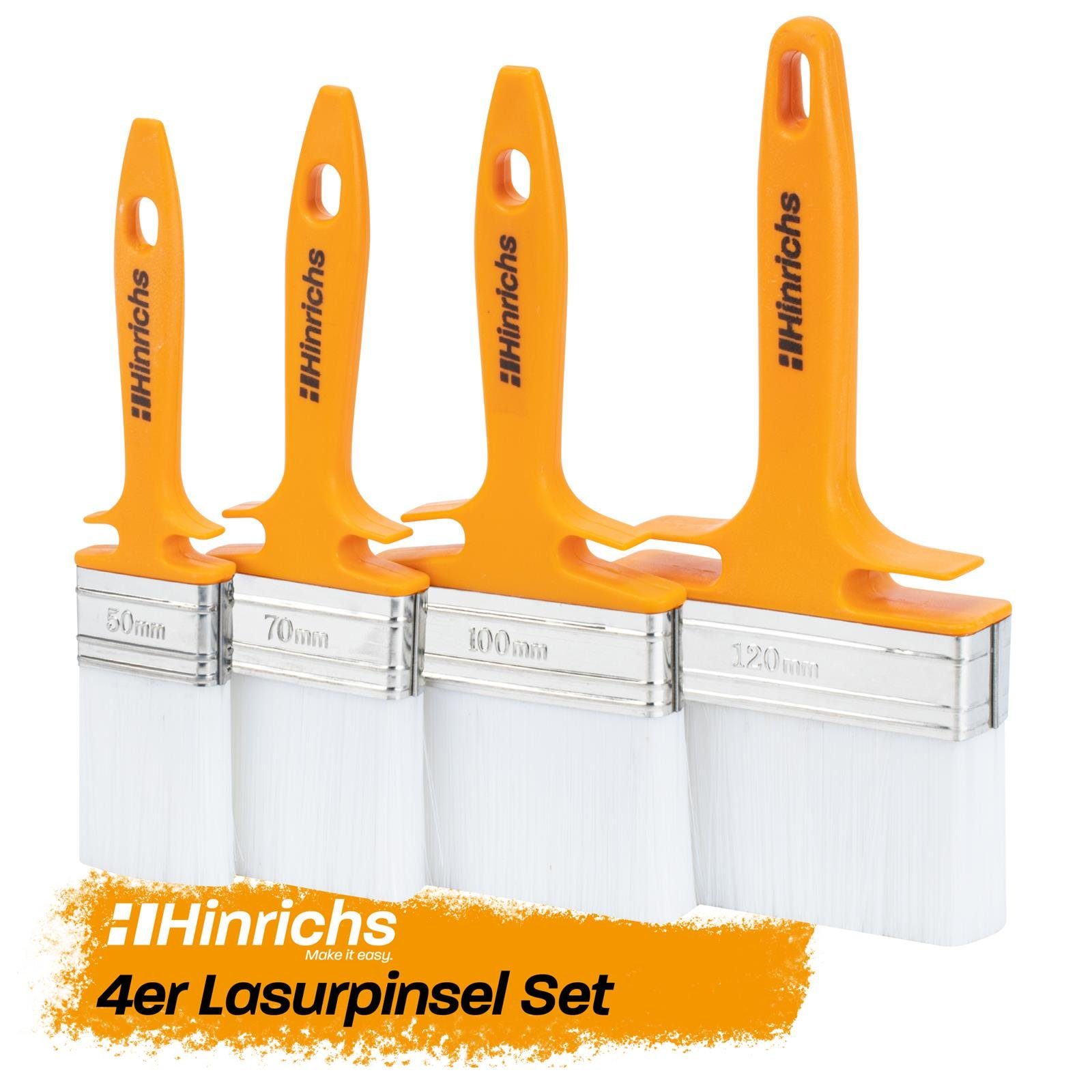 Hinrichs Lasurpinsel Hinrichs Lasurpinsel Set, (4er günstig online kaufen