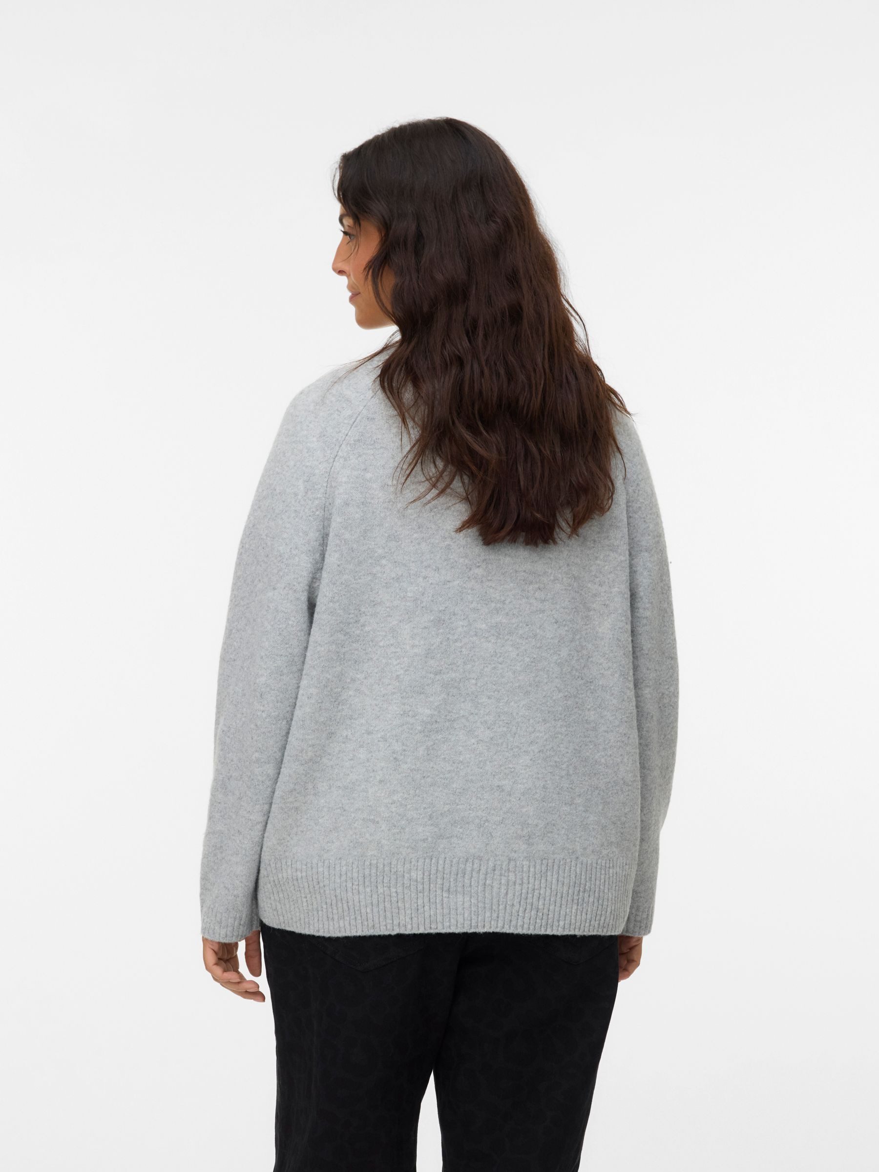 Vero Moda Curve Strickjacke VMCBOOM LS V-NECK BUTTON CARDI NOOS CUR günstig online kaufen