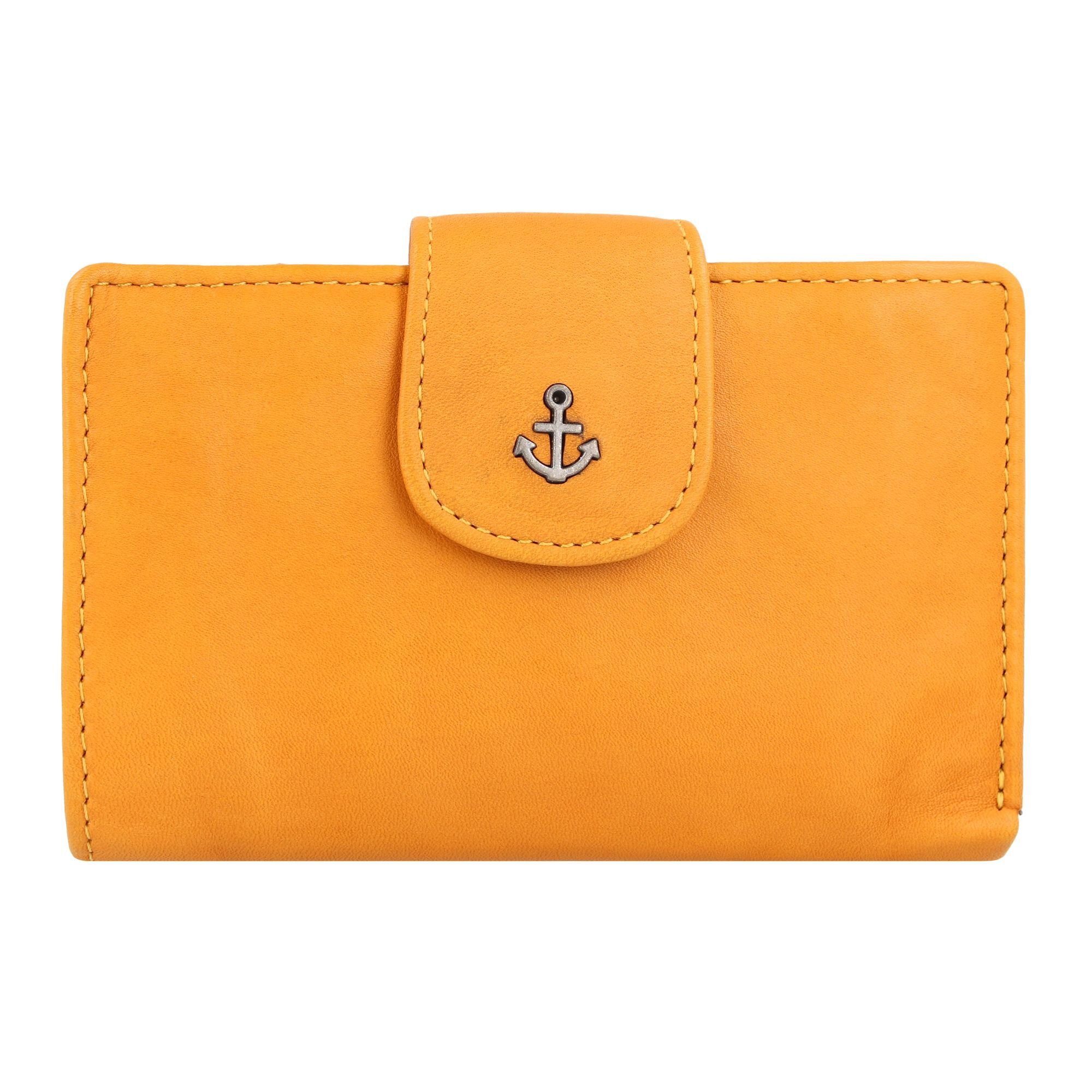 mustard oriental Anchor Leder HARBOUR Love, 2nd Geldbörse