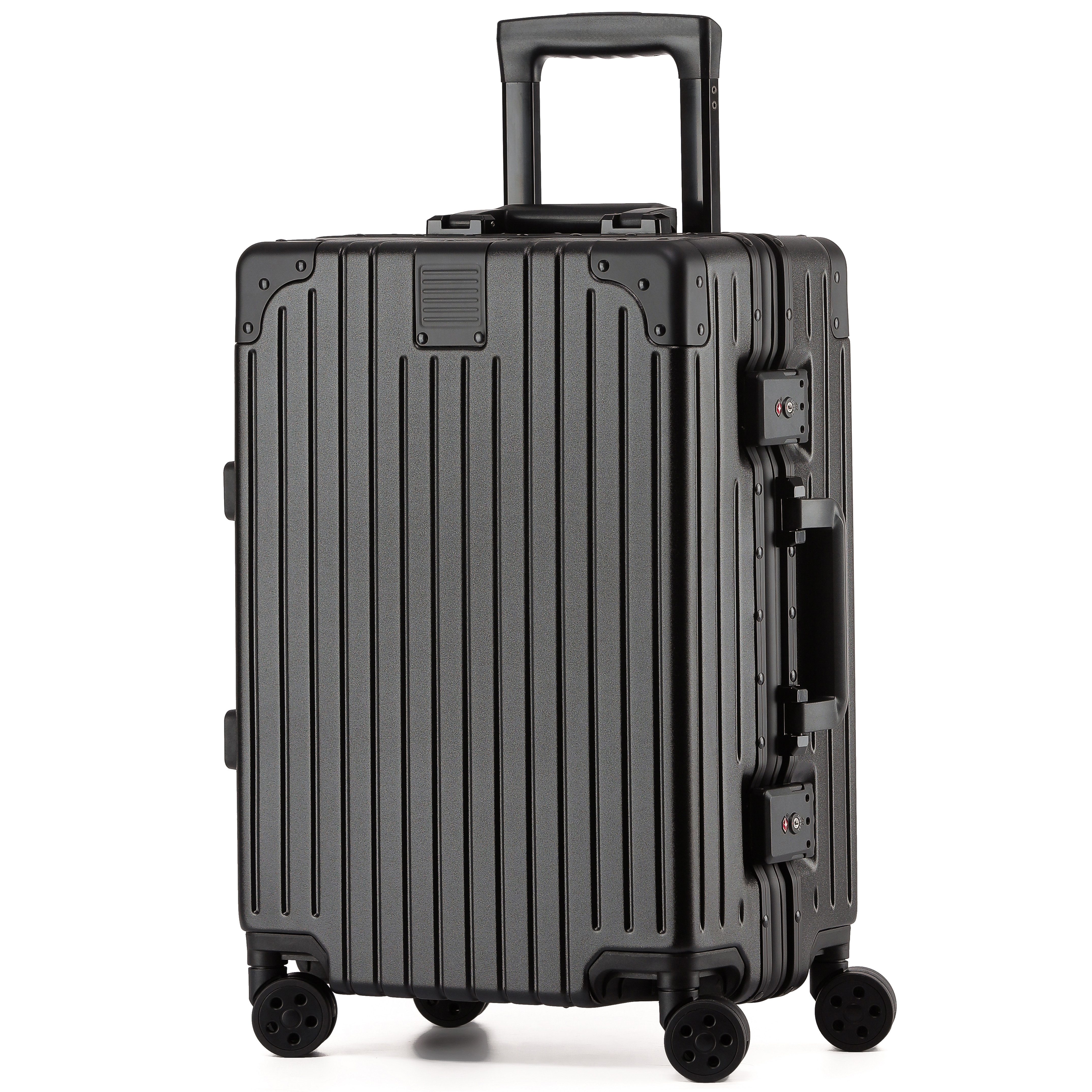 KOFA Handgepäckkoffer ZURICH, 55cm Alu-Rahmen & Polycarbonat-Hartschale, 4 Rollen, TSA Schloss