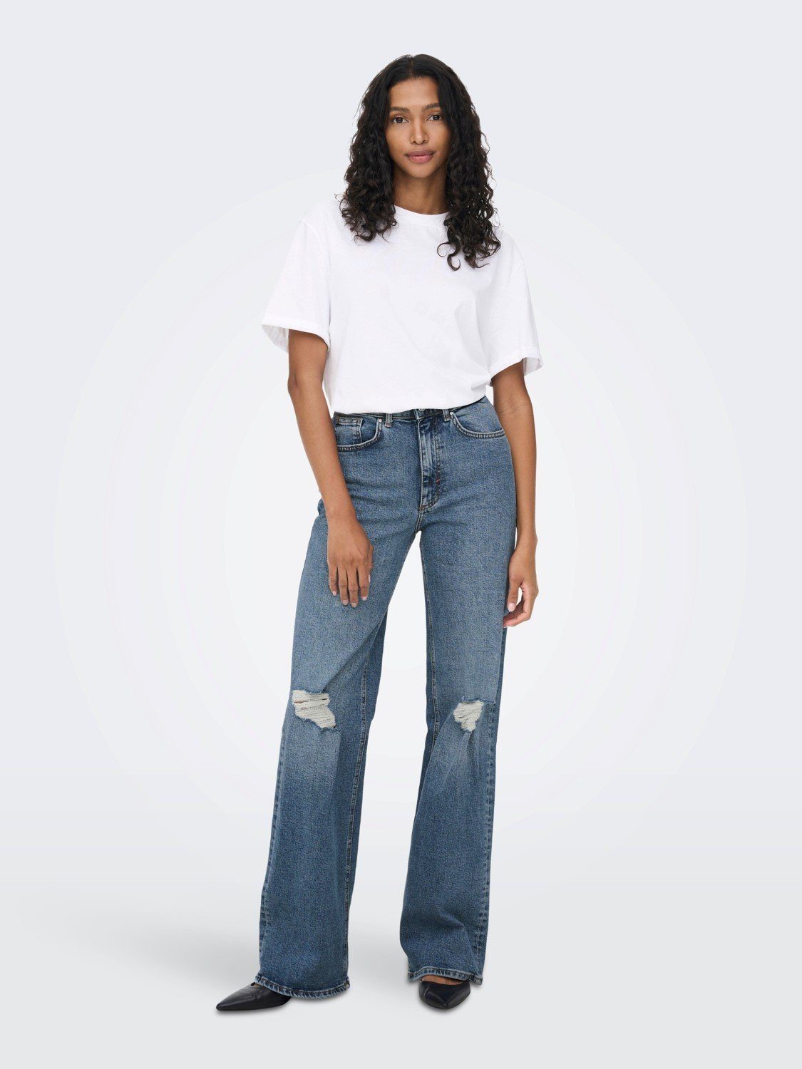 ONLY Schlagjeans ONLJUICY HW WIDE LEG günstig online kaufen