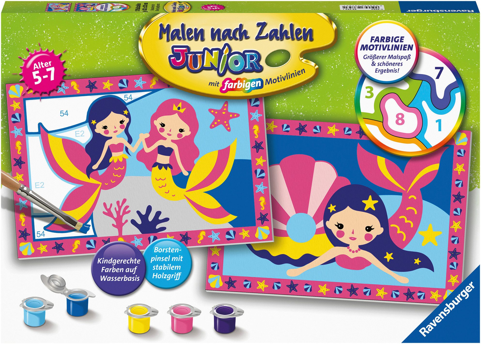 Ravensburger Malen nach Zahlen CreArt, Bezaubernde Meerjungfrauen, Made in Europe