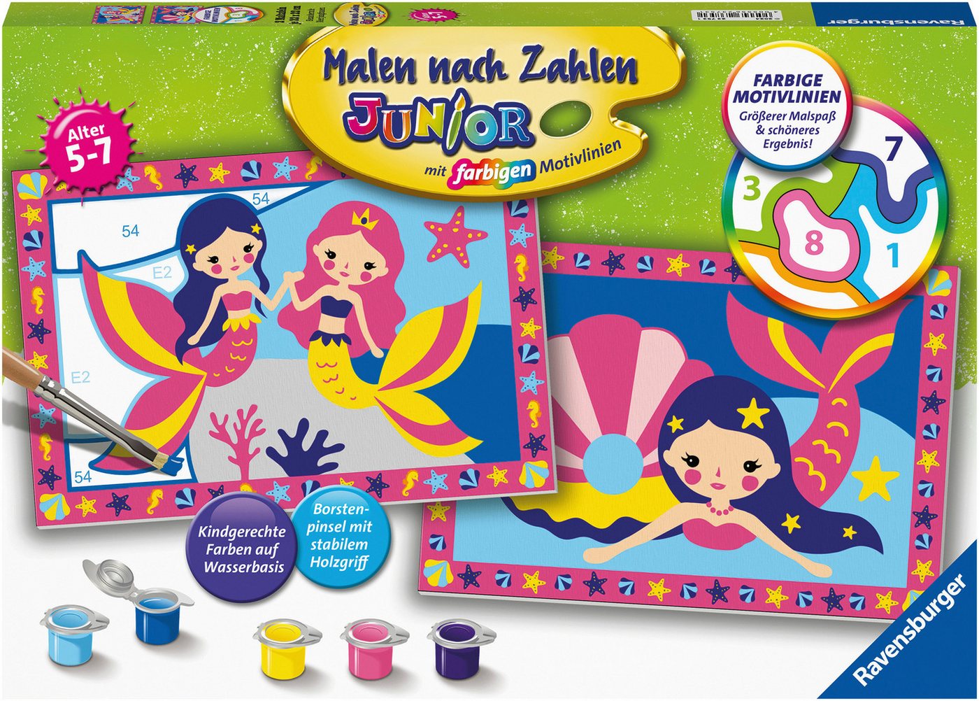 Ravensburger Malen nach Zahlen CreArt, Bezaubernde Meerjungfrauen, Made in Europe