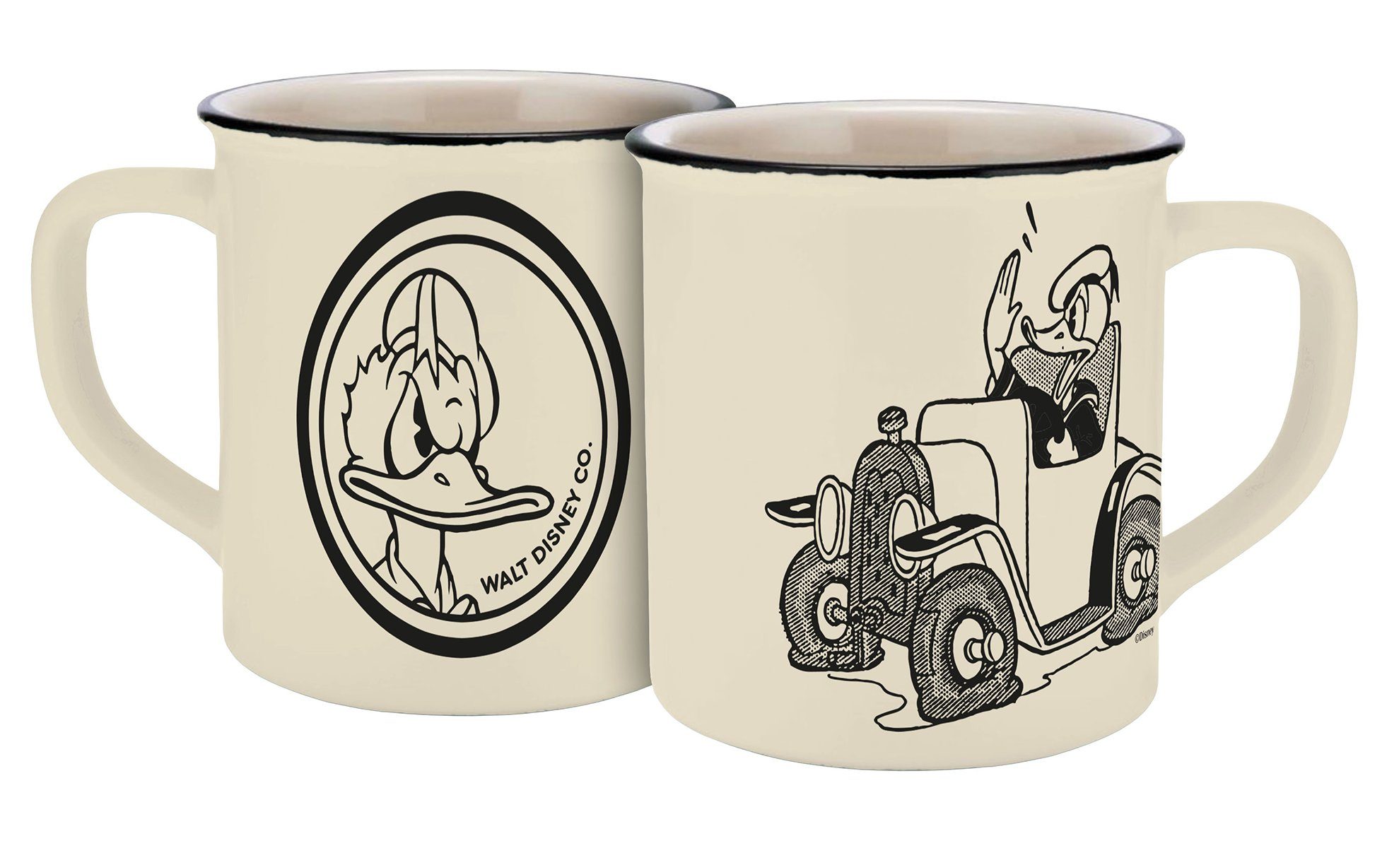 Outlet-Schnäppchenkauf Disney Tasse Disney Donald im Auto Vintage Tasse Duck