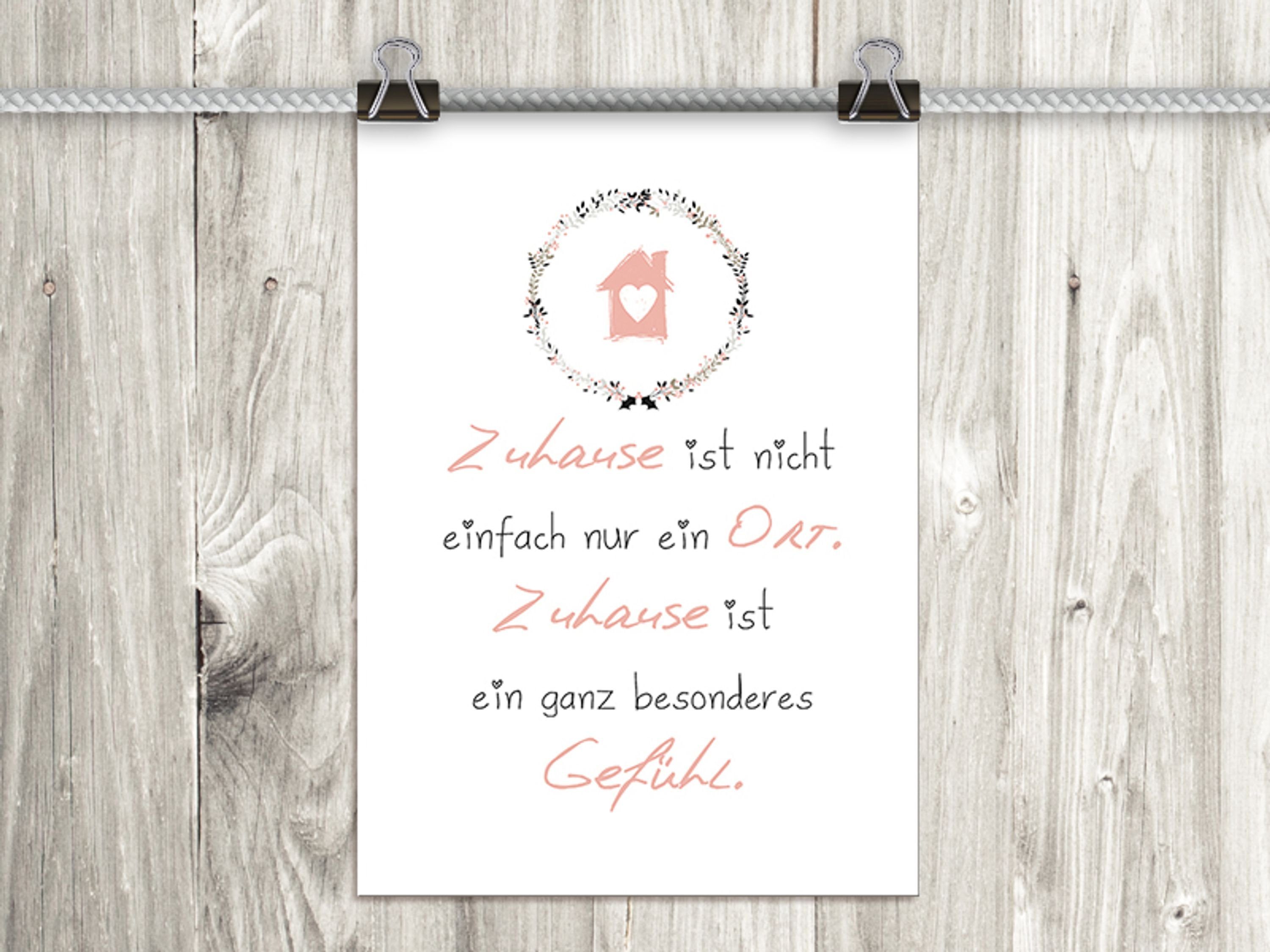artissimo Poster Poster mit Spruch DinA4 Sprüche TypoPrint Typographie