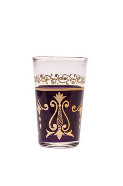 Marrakesch Orient & Mediterran Interior Teeglas Orientalische verzierte Teegläser Set 6 Gläser Arab bunt Gold, Marokkanische Tee Gläser 6 Farben Deko orientalisch, 6 x Orientalisches Marokkanisches Teeglas verziert, verschiedene Muster, 6-teilig
