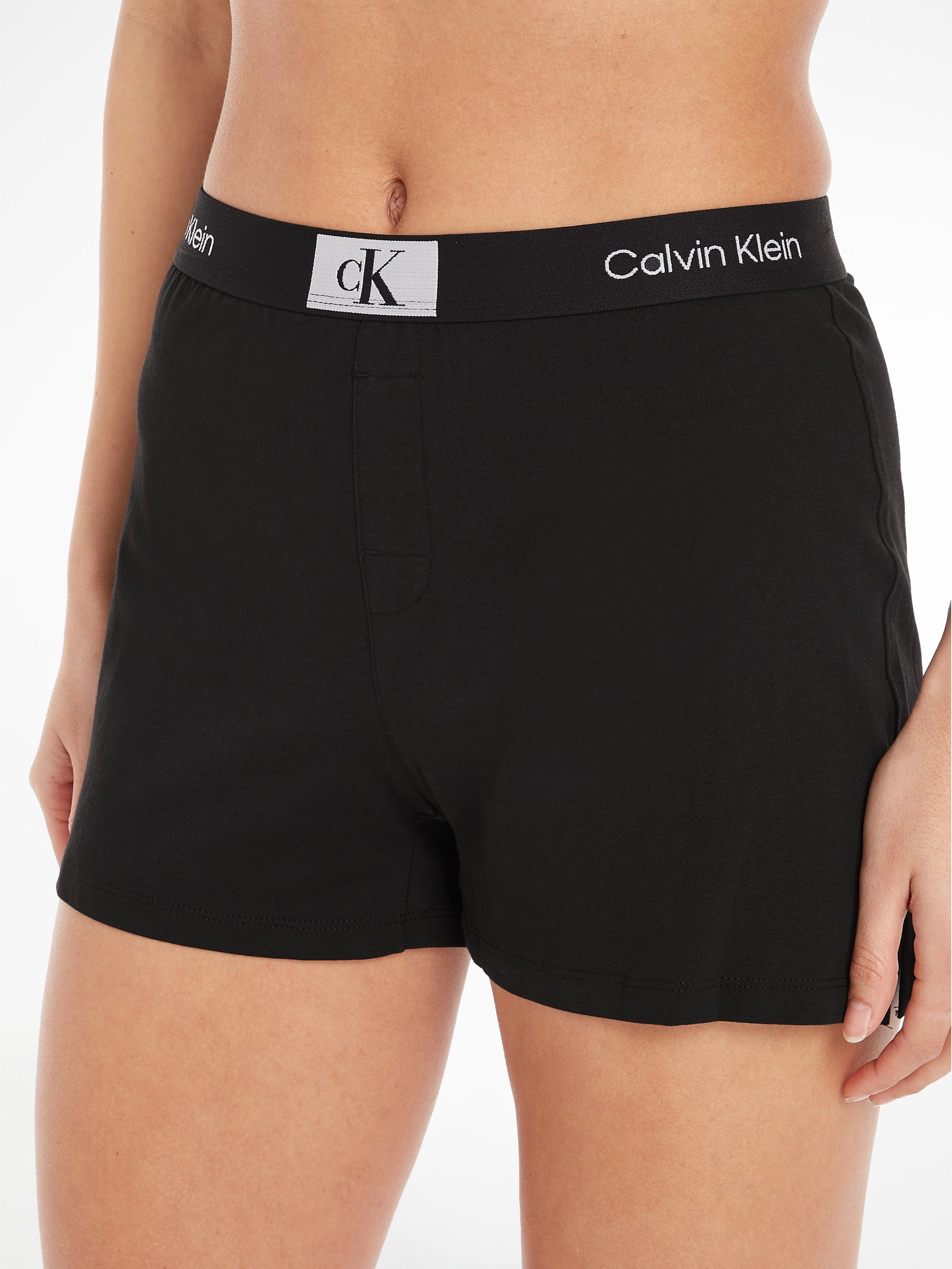 Underwear SHORT mit Schlafshorts Klein Calvin SLEEP Logobund klassischem BLACK