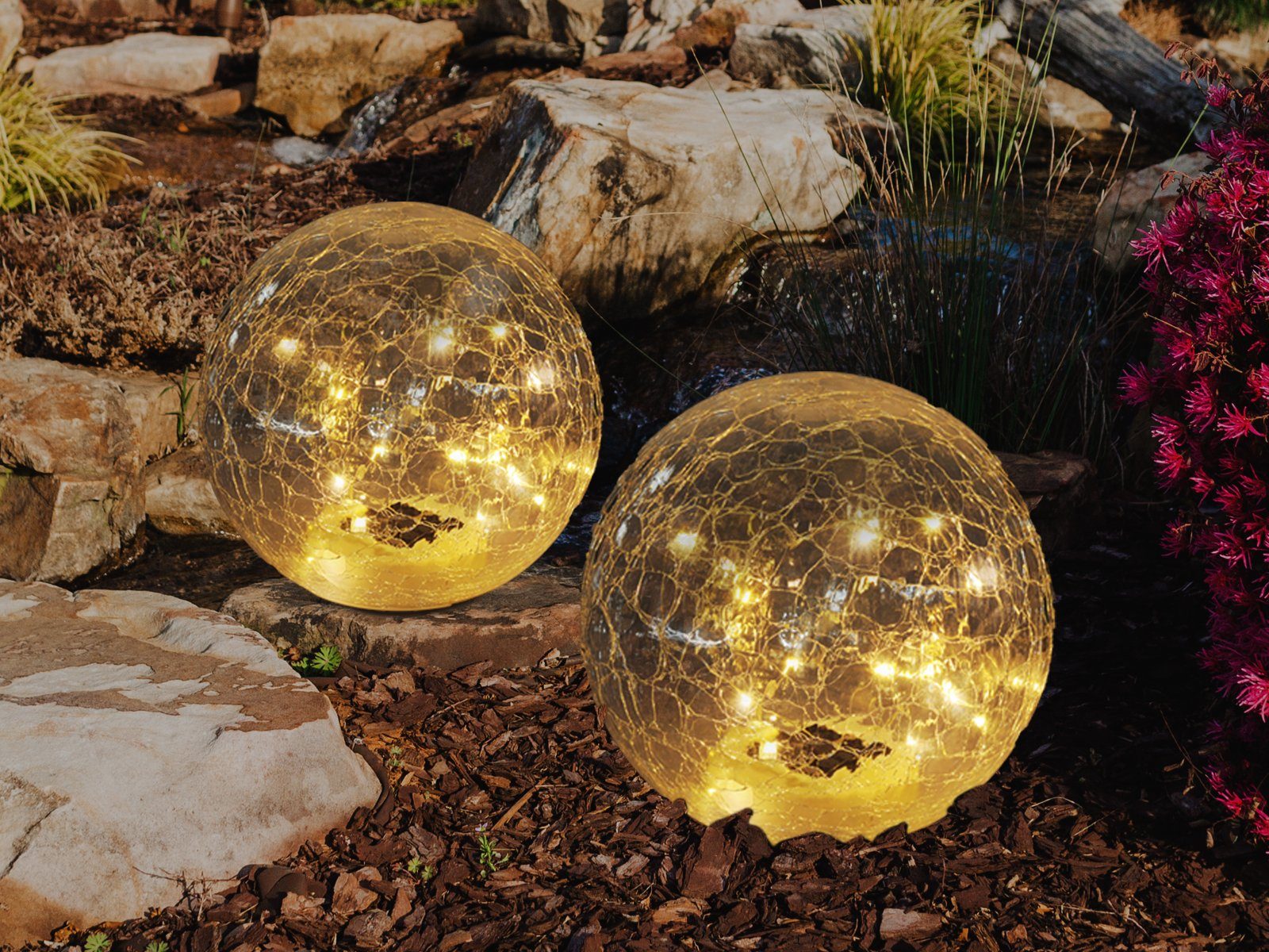 GLOBO LIGHTING LED Solarleuchte, Dämmerungssensor, LED günstig online kaufen