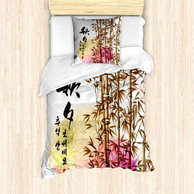Bettwäsche Milbensicher Всіrgiker geeignet mit Kissenbezug, Abakuhaus, Microfaser, Bambus Japanischer Bambus Asiatische