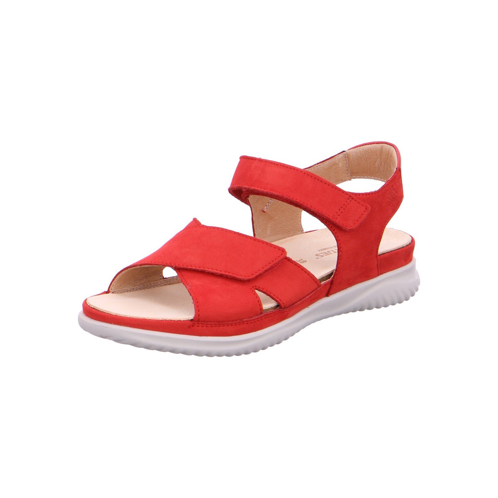 Hartjes Breeze - Damen Schuhe Sandalette Sandaletten Nubuk rot