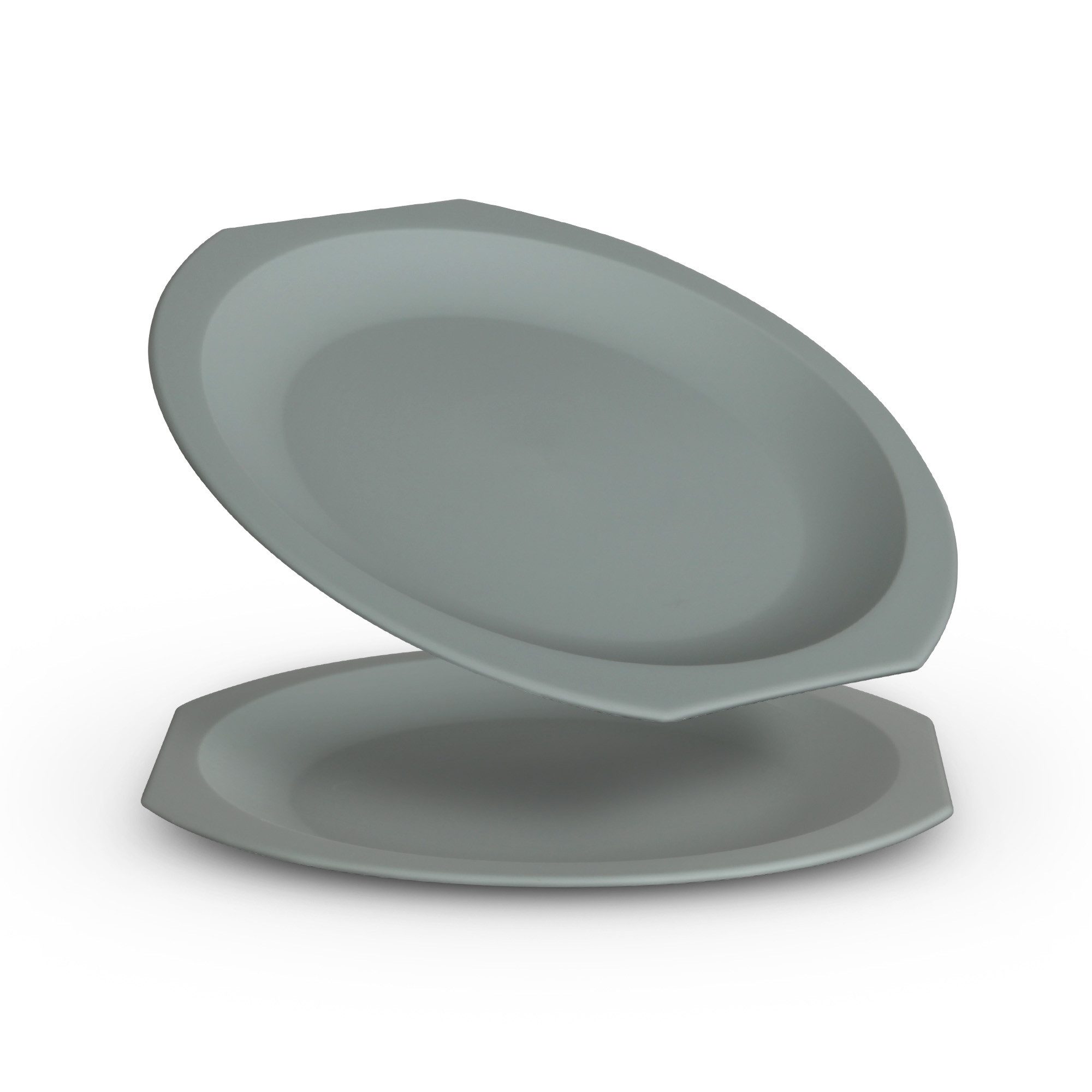 ProHome Kunststoffteller Mehrweg Ø23cm, (2 St), Stapelbar, BPA-frei, Spülmaschinengeeignet, Oberfläche matt, Geruchlos