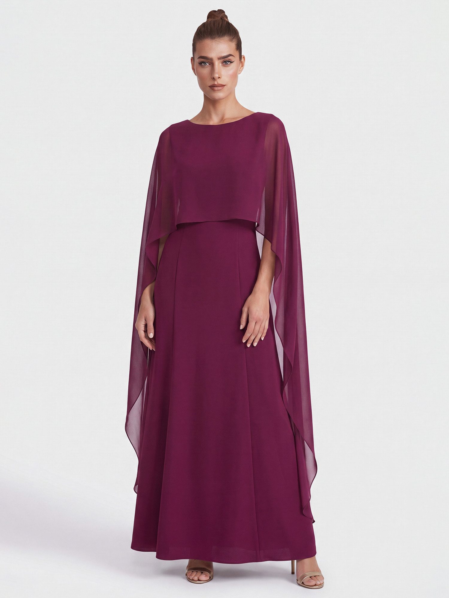 Apart Abendkleid mit Chiffoncape