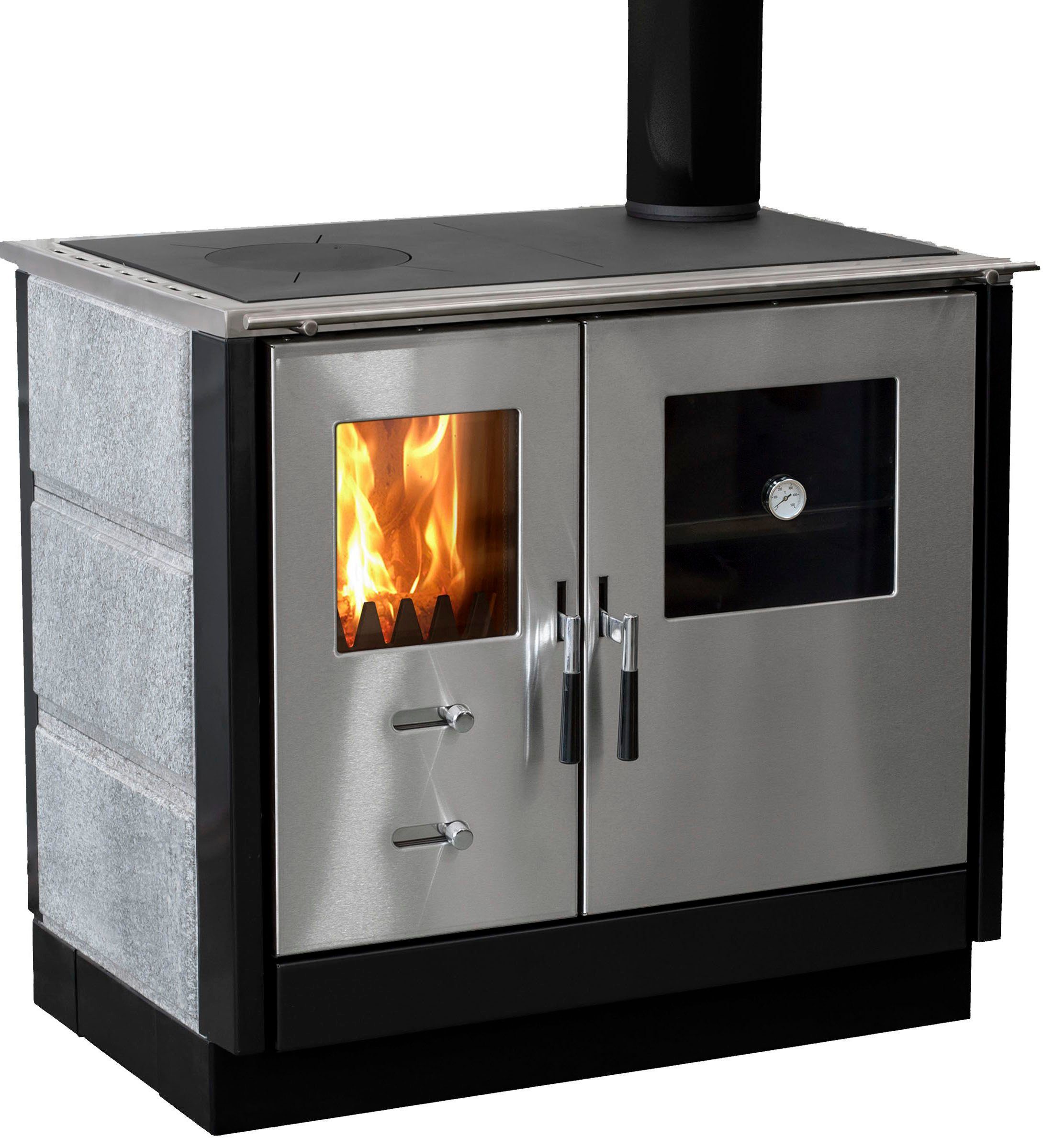 Firefix Festbrennstoffherd »MAAS«, 8,3 kW, Zeitbrand