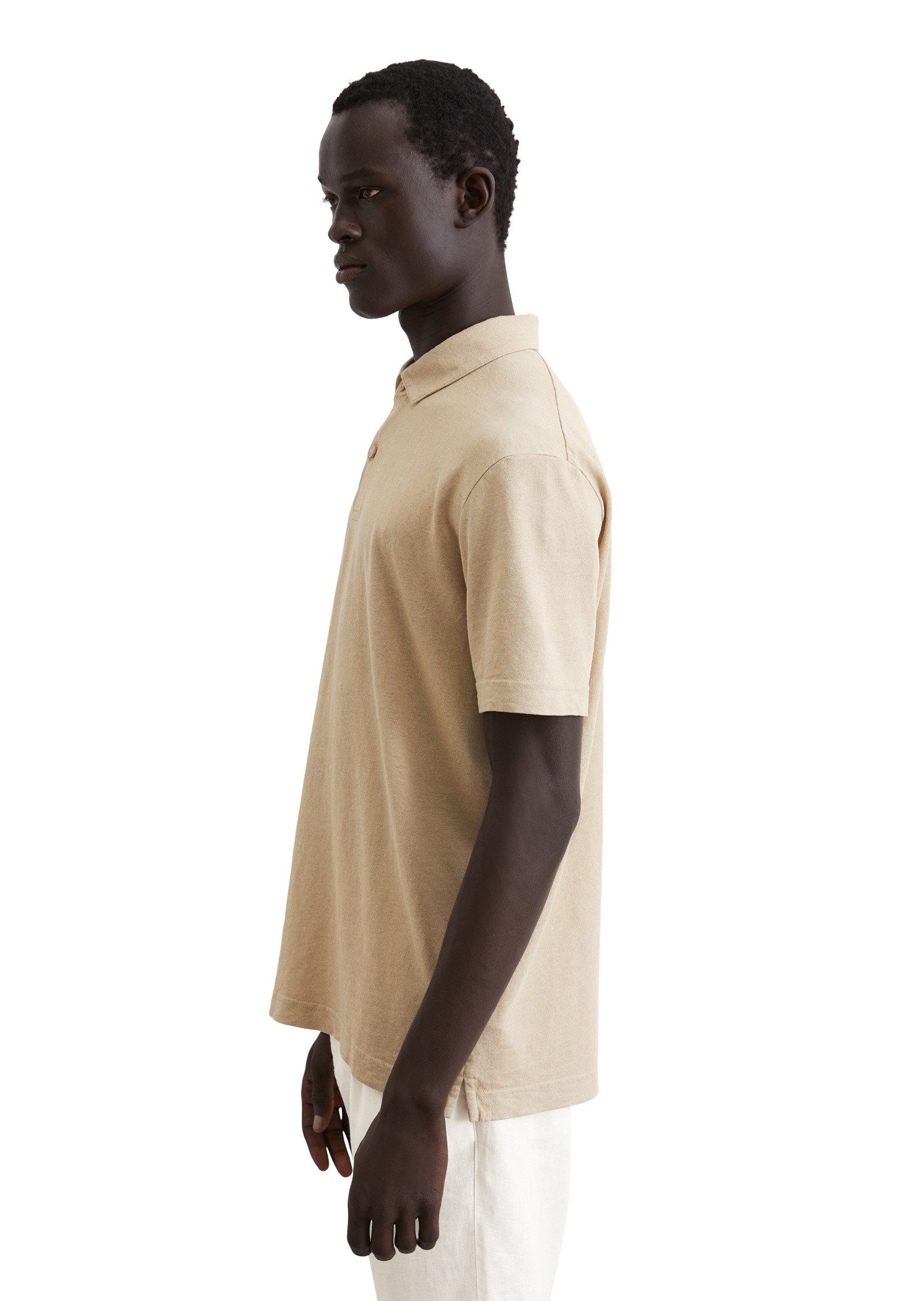 Marc O'Polo Poloshirt aus hochwertigem Leinen-Mix günstig online kaufen