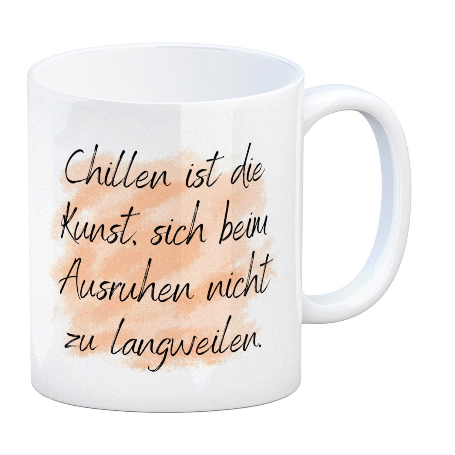 speecheese Tasse Chillen Kaffeebecher mit Spruch
