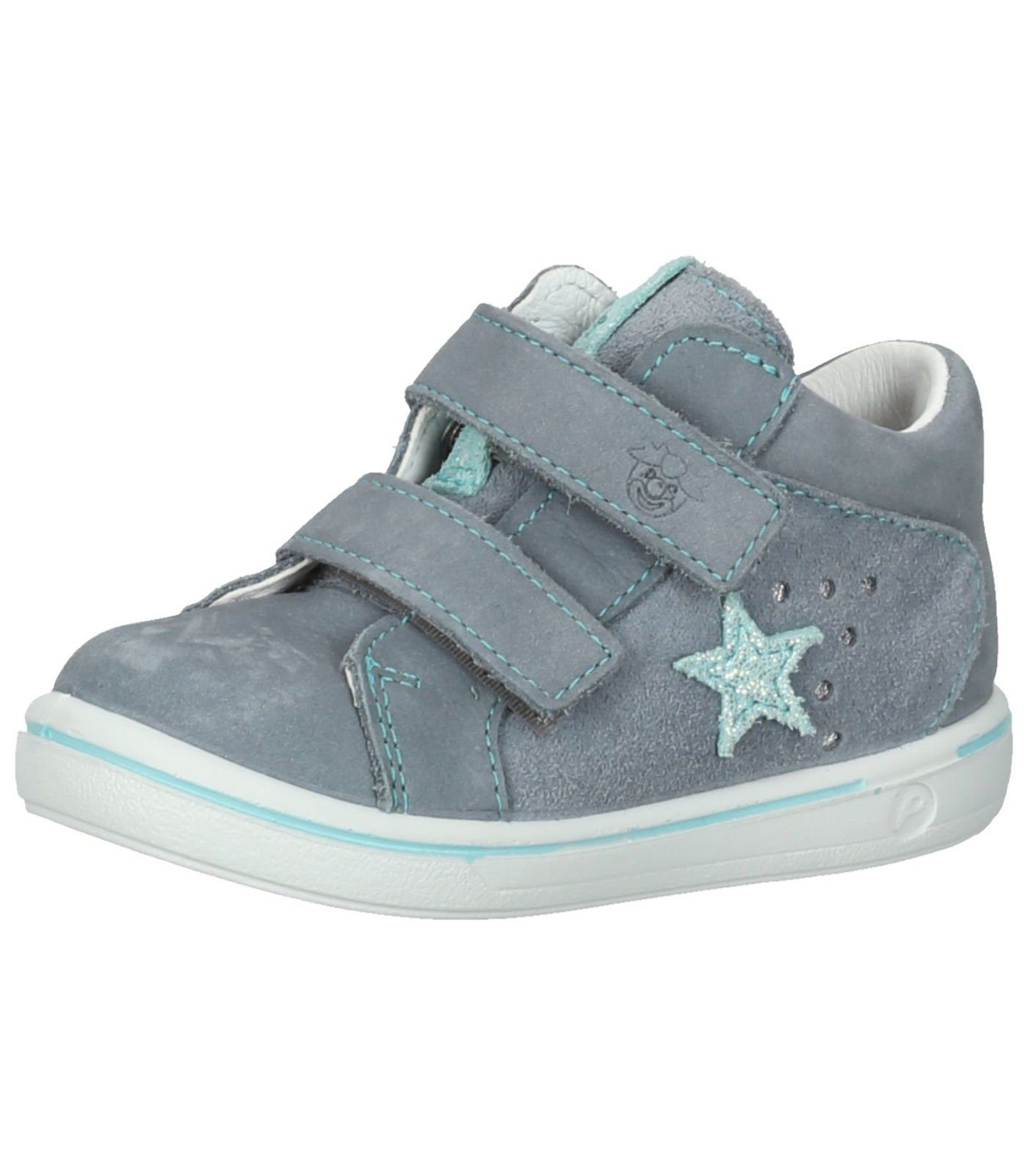 Blau RICOSTA Klettschuh Pepino Leder/Textil Halbschuhe by Grau PEPINO