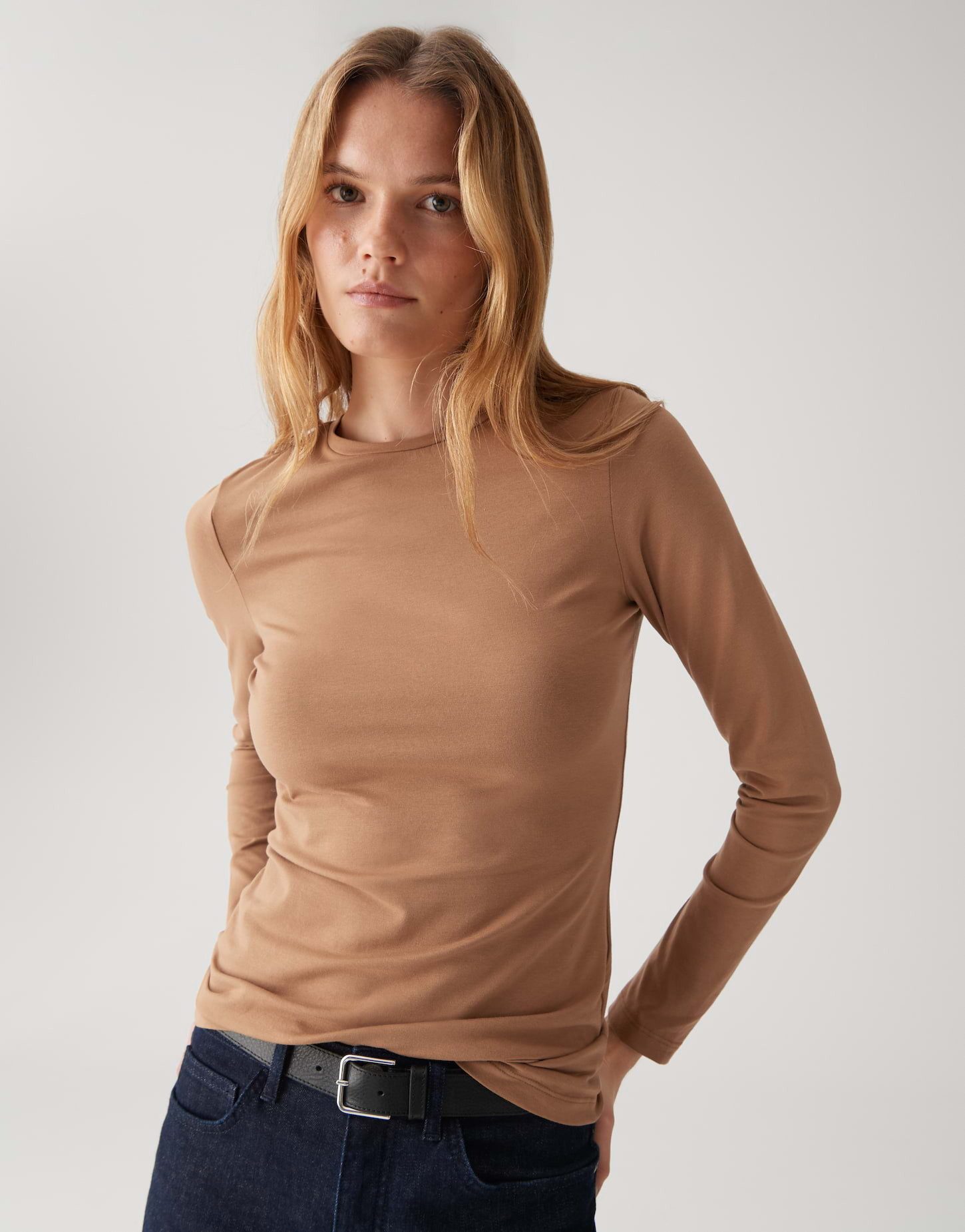 OPUS Langarmshirt SMILLA aus Jersey figurbetont günstig online kaufen