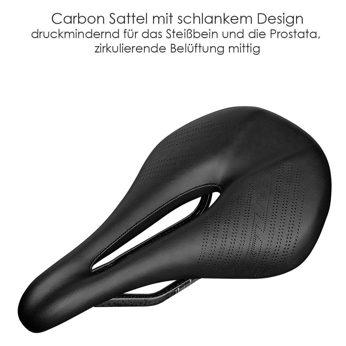 MidGard Fahrradsattel GUB 1189 MTB Carbon für Rennrad Cityrad Unisex Sport Bike Sattel