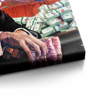 DOTCOMCANVAS® Leinwandbild, Wandbild Motivationswandbild I make my own luck Harvey Specter Suits